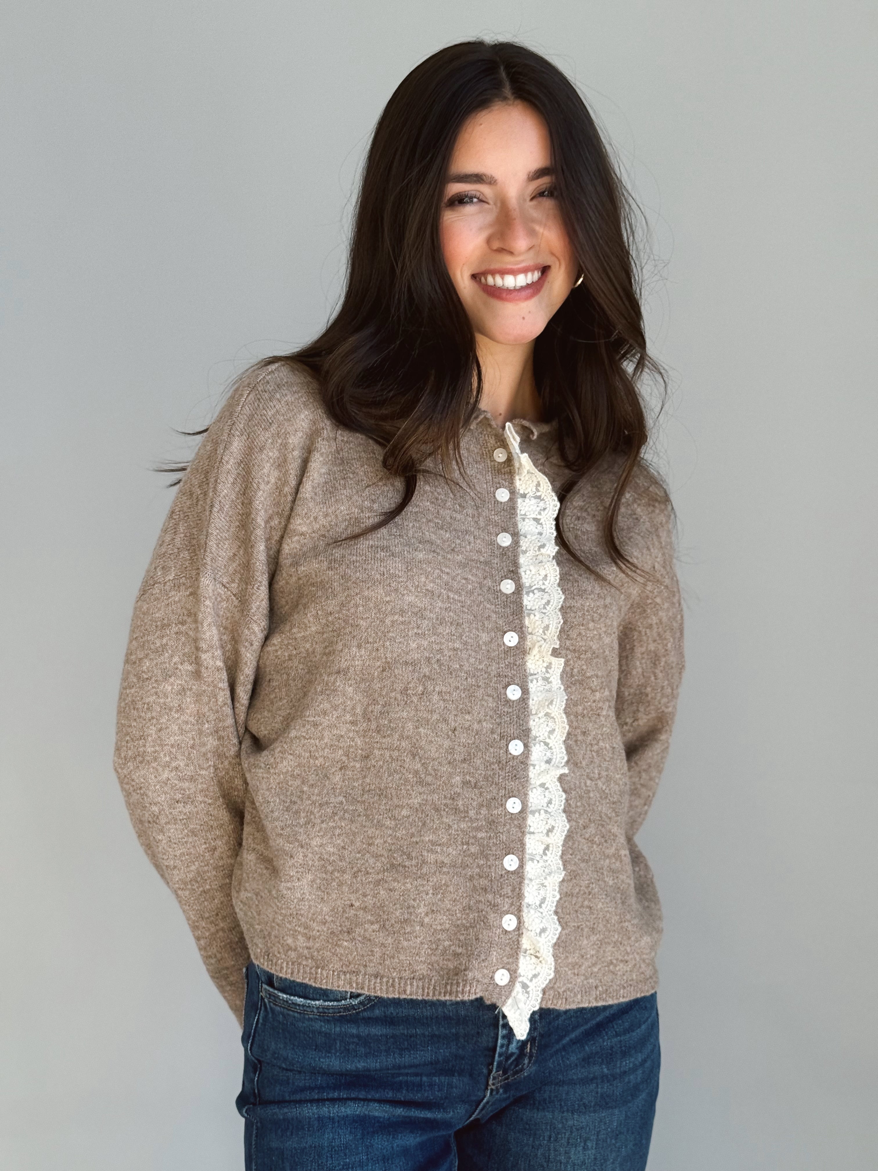 All Too Well Cardigan - MOCHA - Storetradenest Cardigan