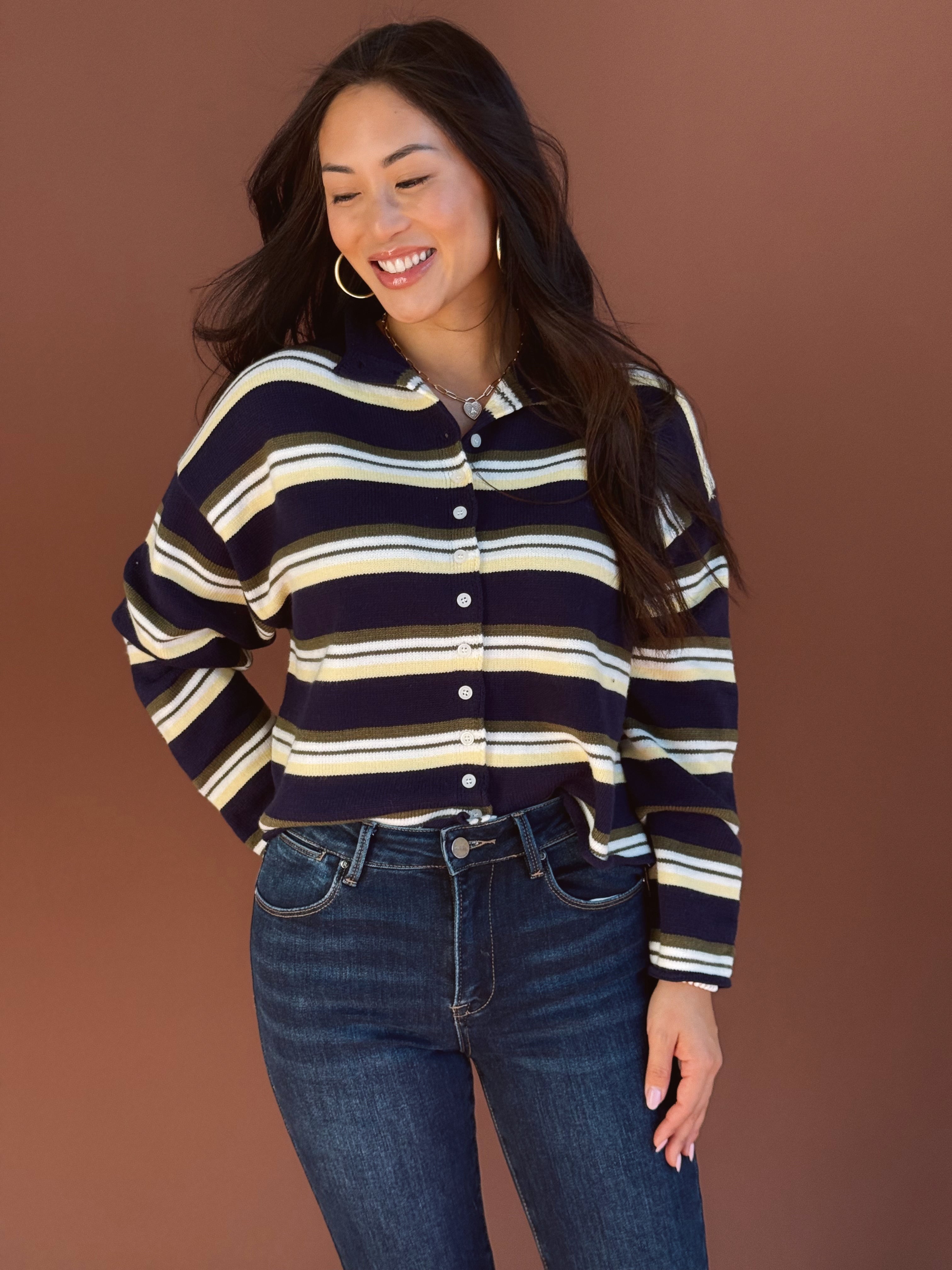 Anders Cardigan - NAVY - Storetradenest Cardigan