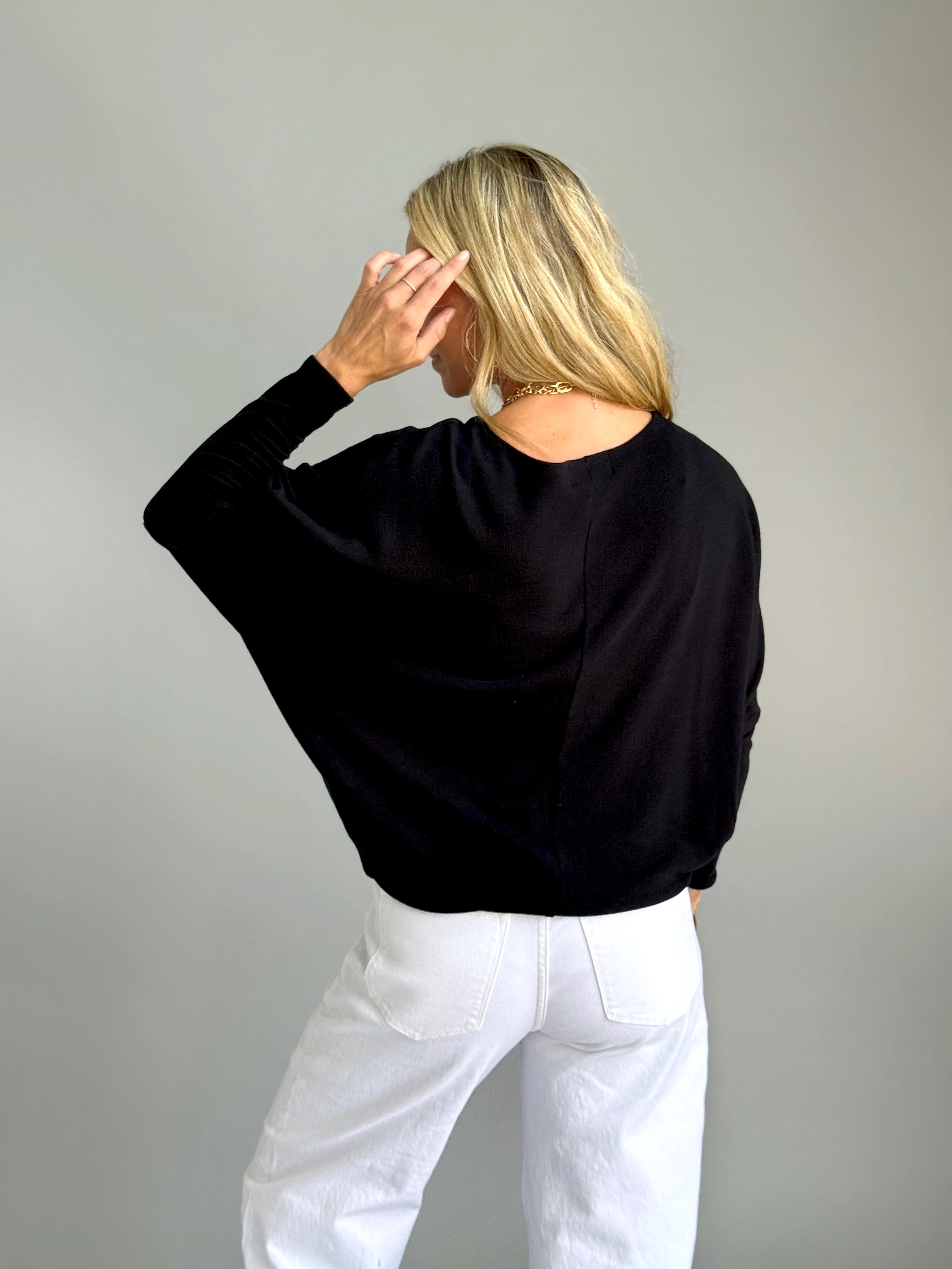 Favorite Comfy Tunic - BLACK - Storetradenest L/S Shirt