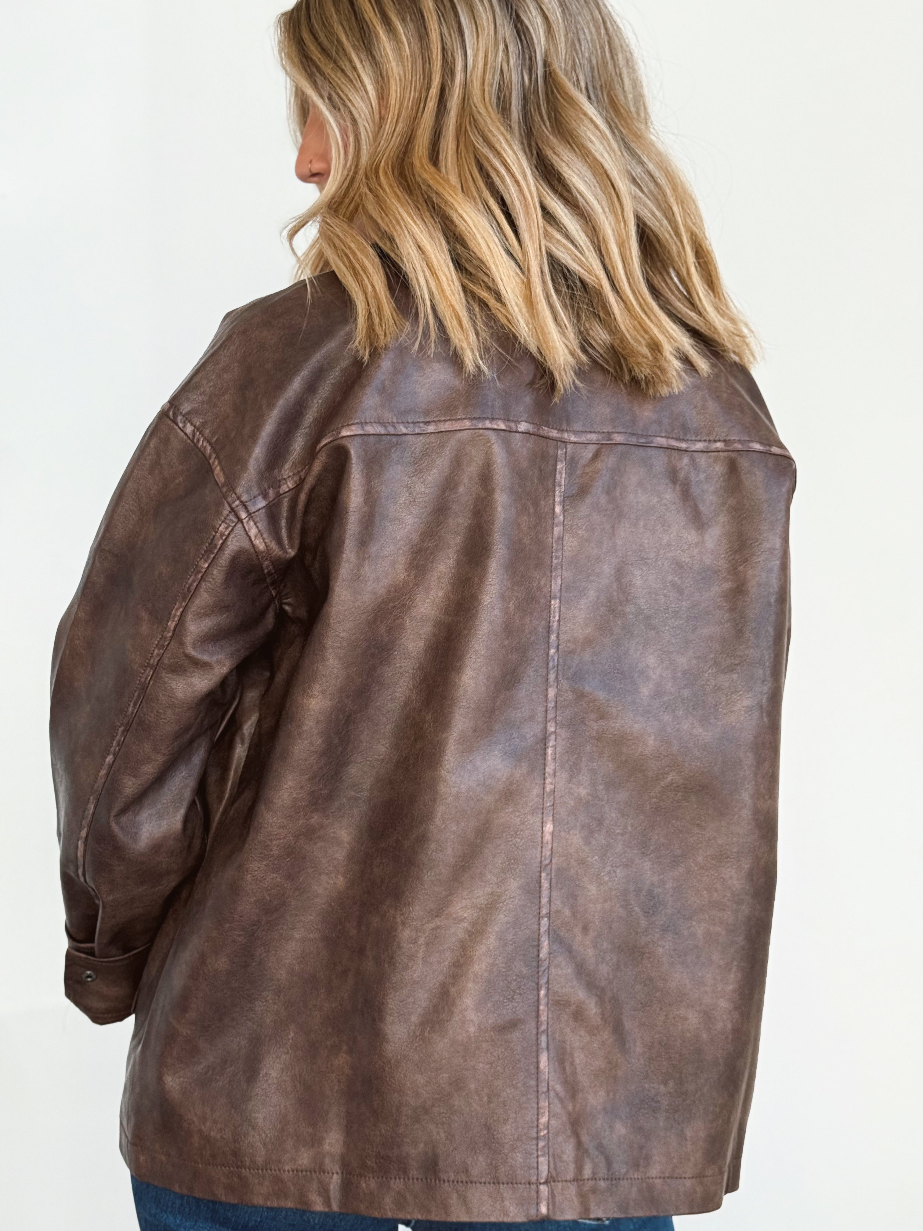 Fieldstone Jacket - BROWN - Storetradenest LEATHER JACKET