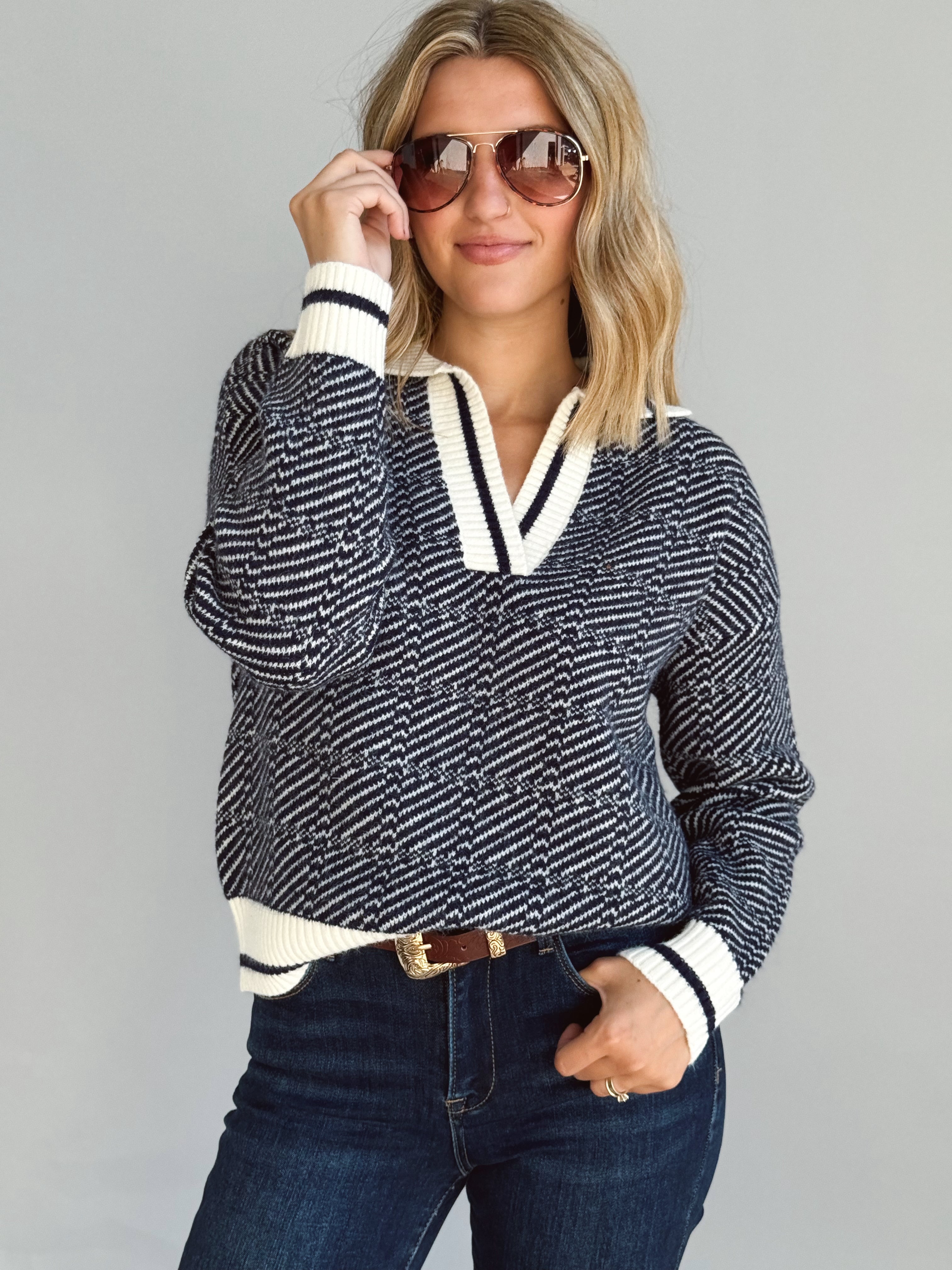 Gilbert Sweater - NAVY - Storetradenest SWEATER