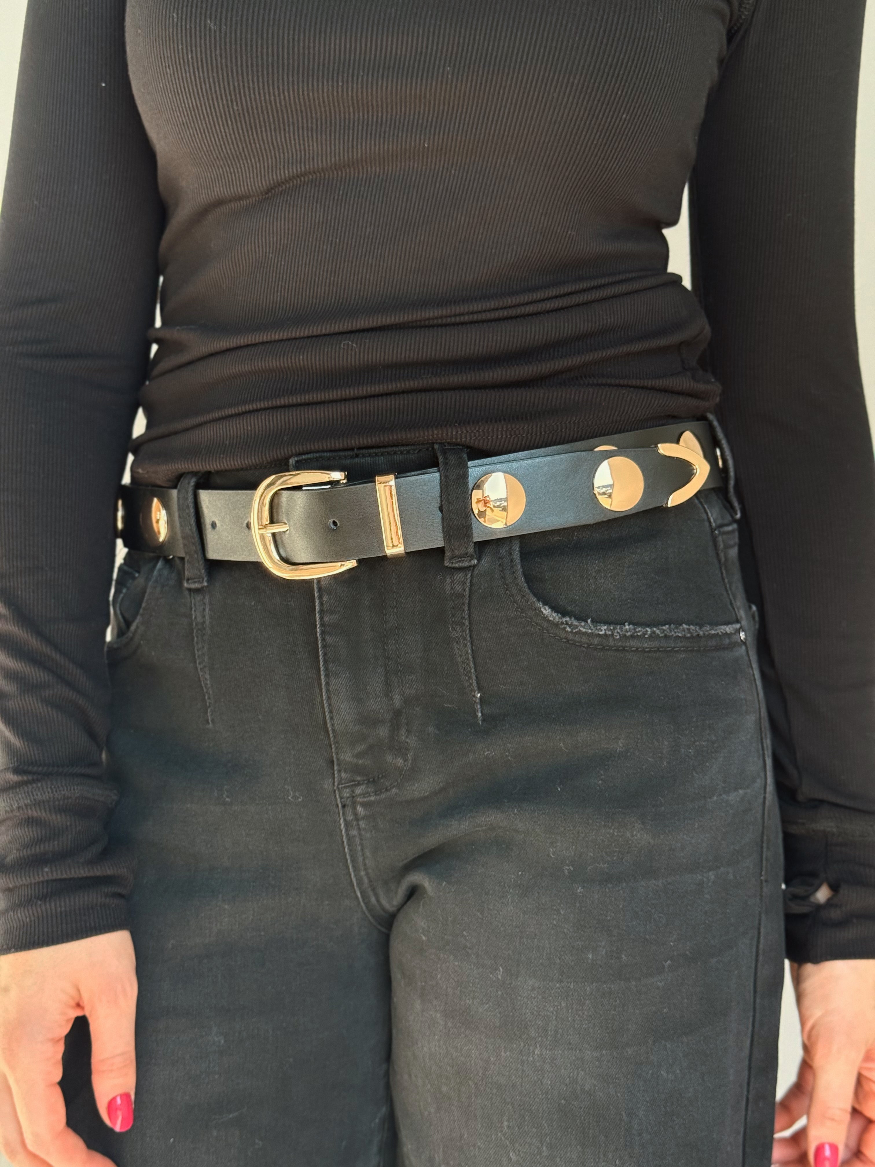 The Daily Grind Studded Belt - GOLD - Storetradenest Belts