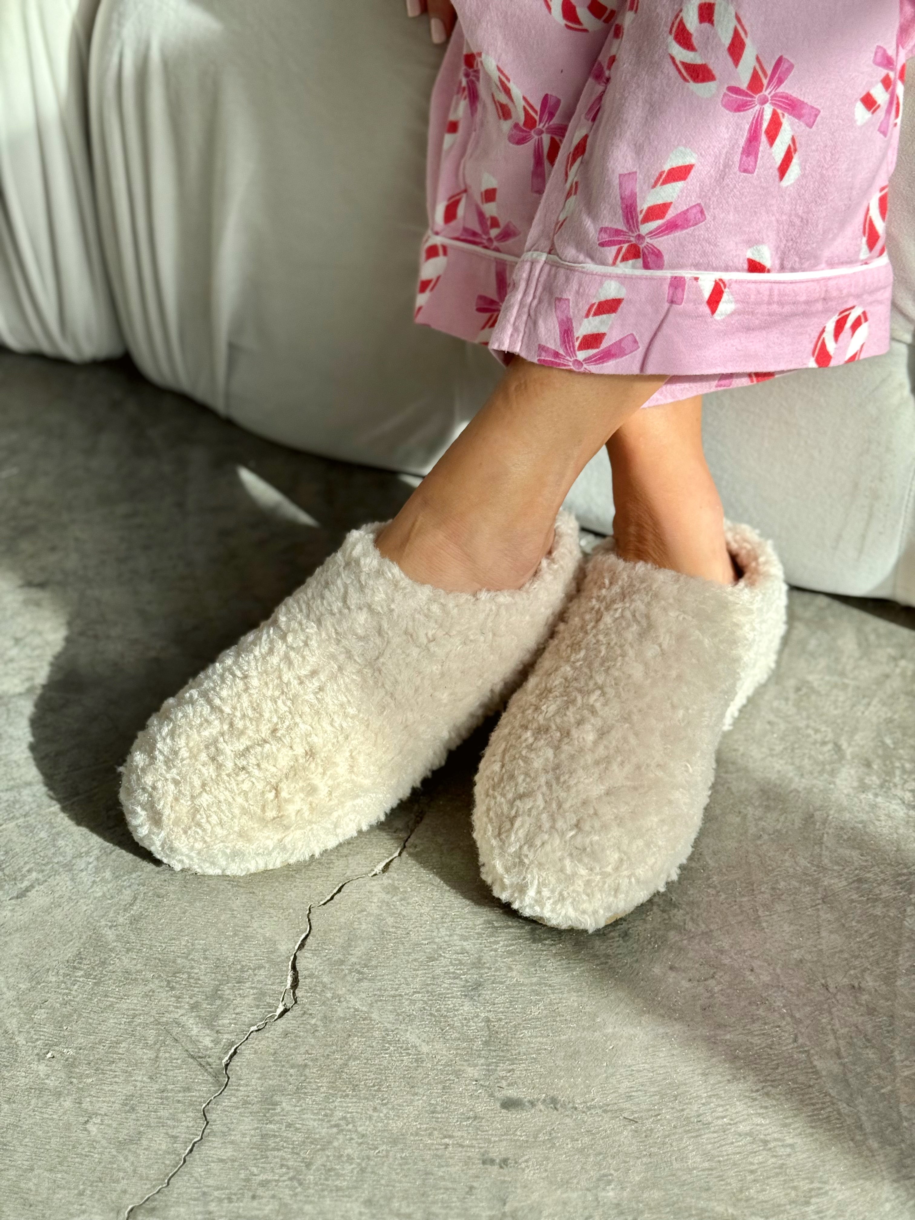 Winter Everywhere Slippers - NATURAL - Storetradenest SLIPPERS