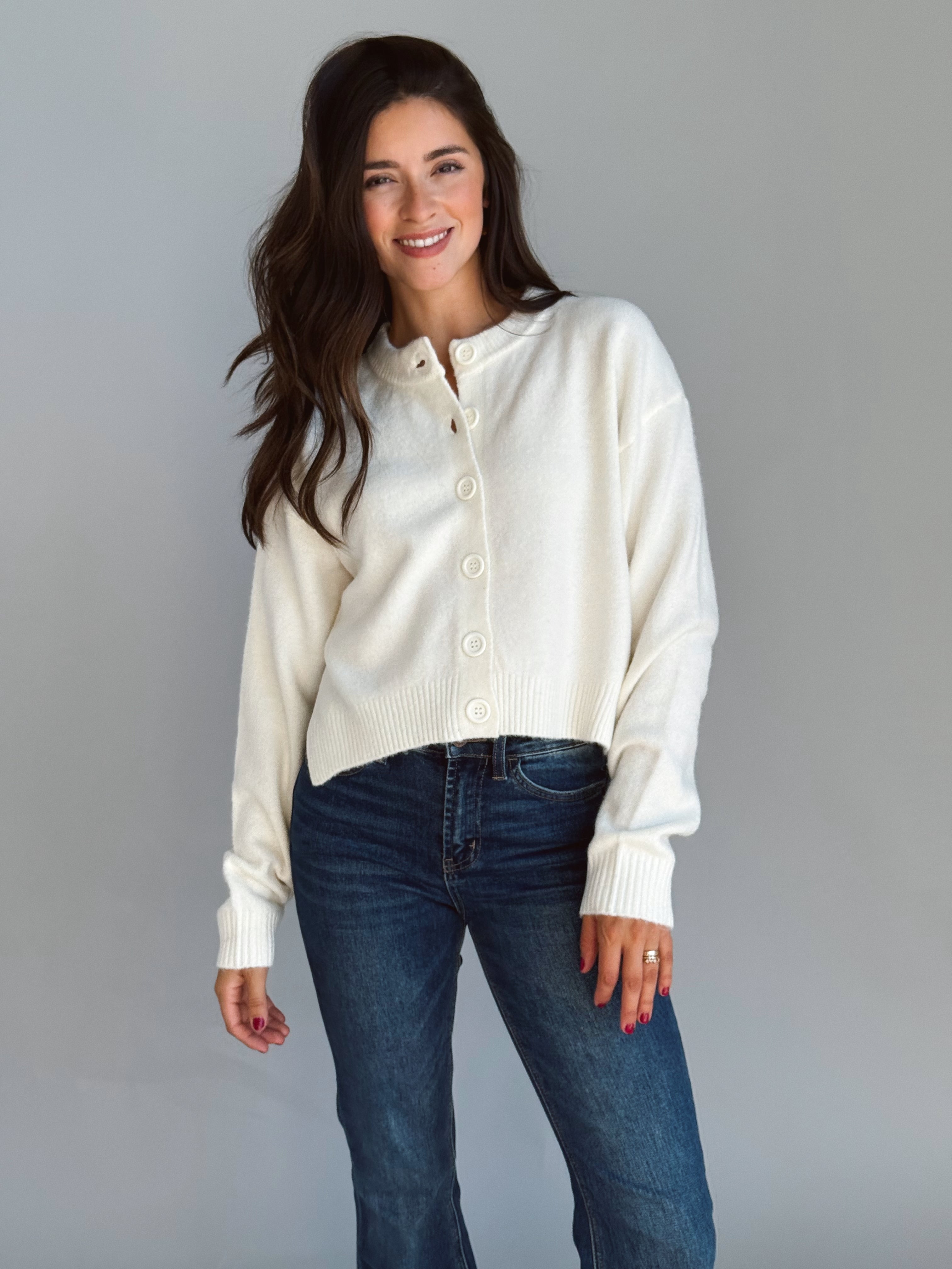 Dragonfly Inn Cardigan - IVORY