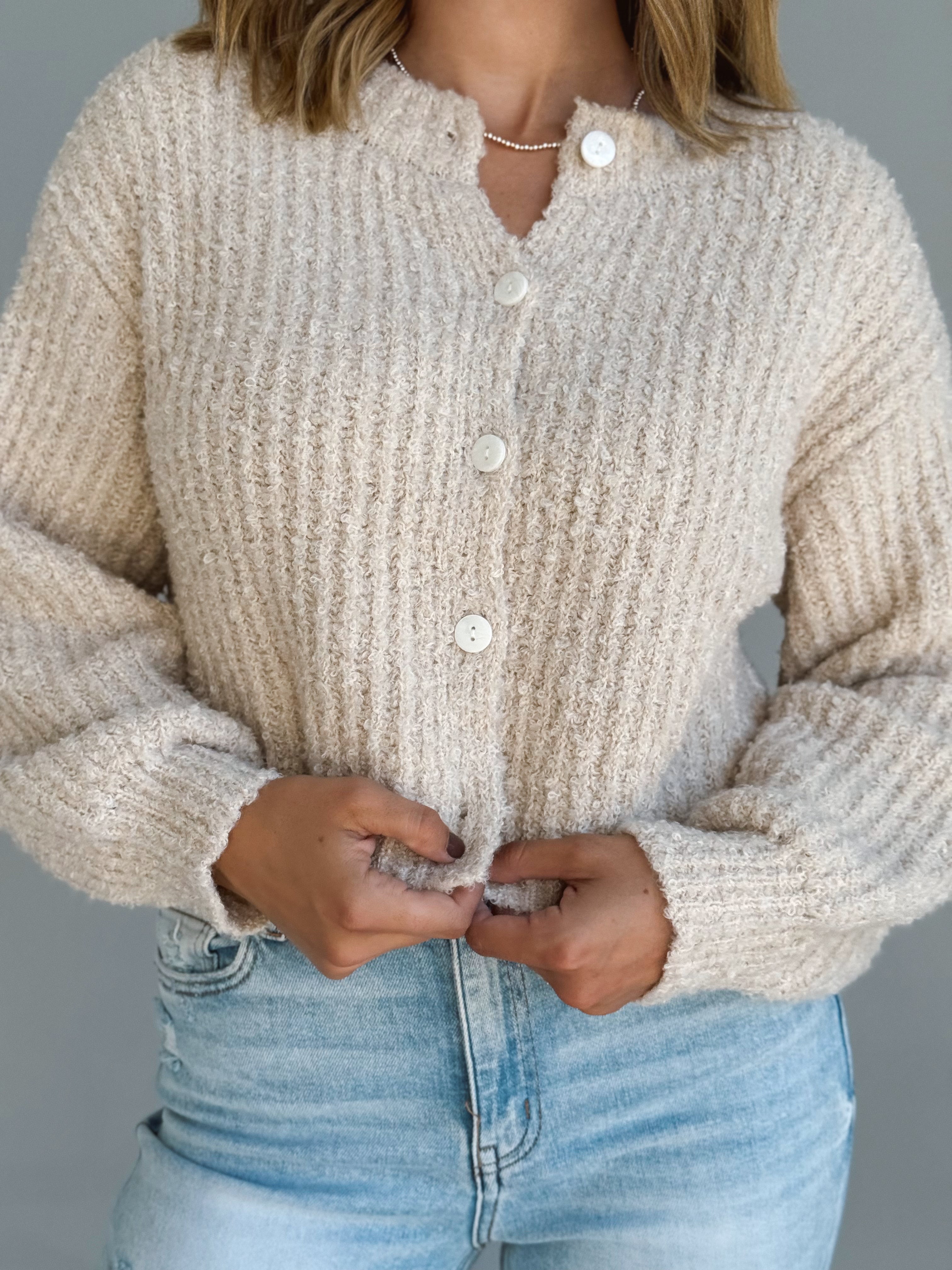 Acorn Cardigan - ALPACA - Storetradenest Cardigan