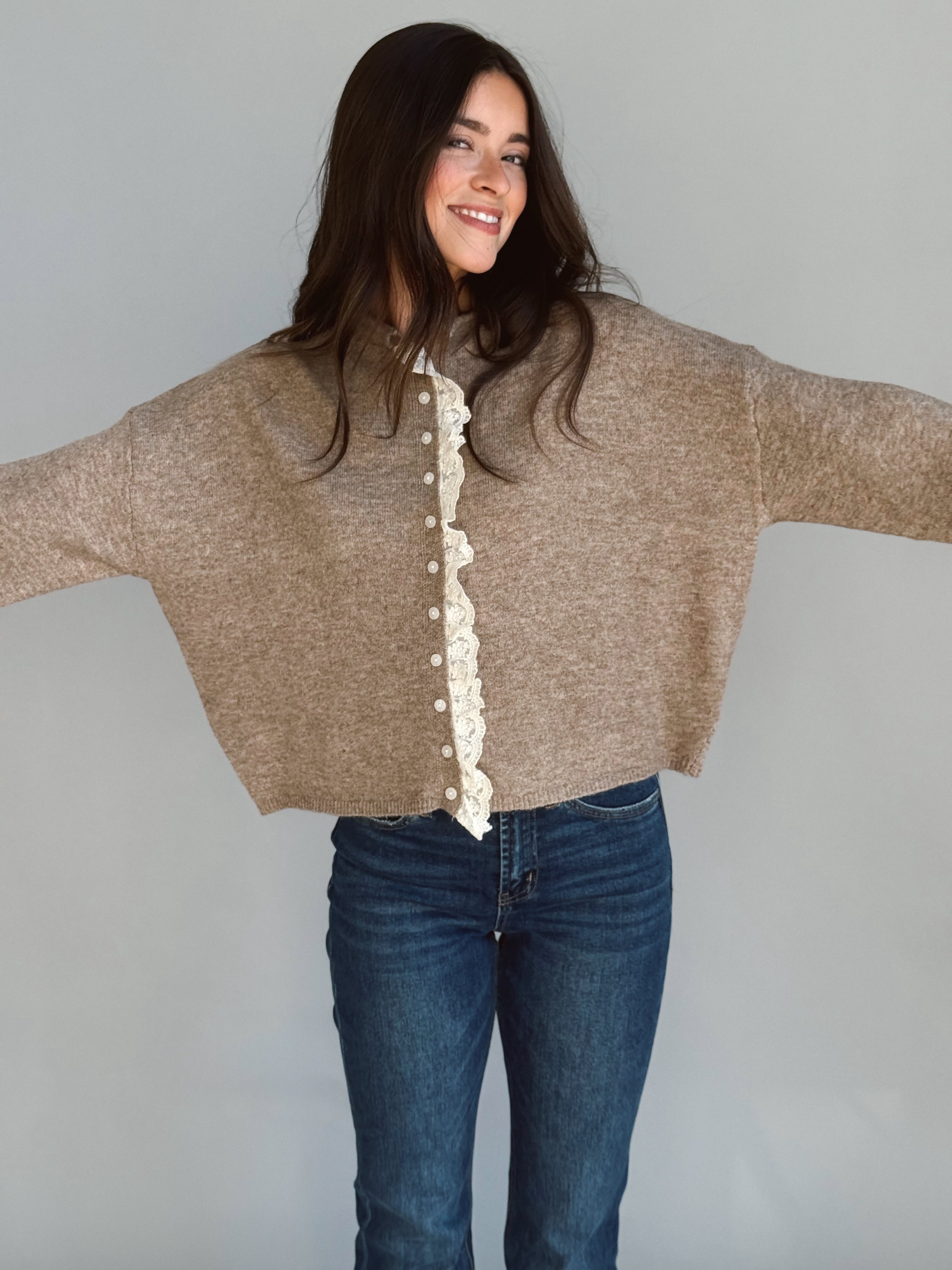 All Too Well Cardigan - MOCHA - Storetradenest Cardigan