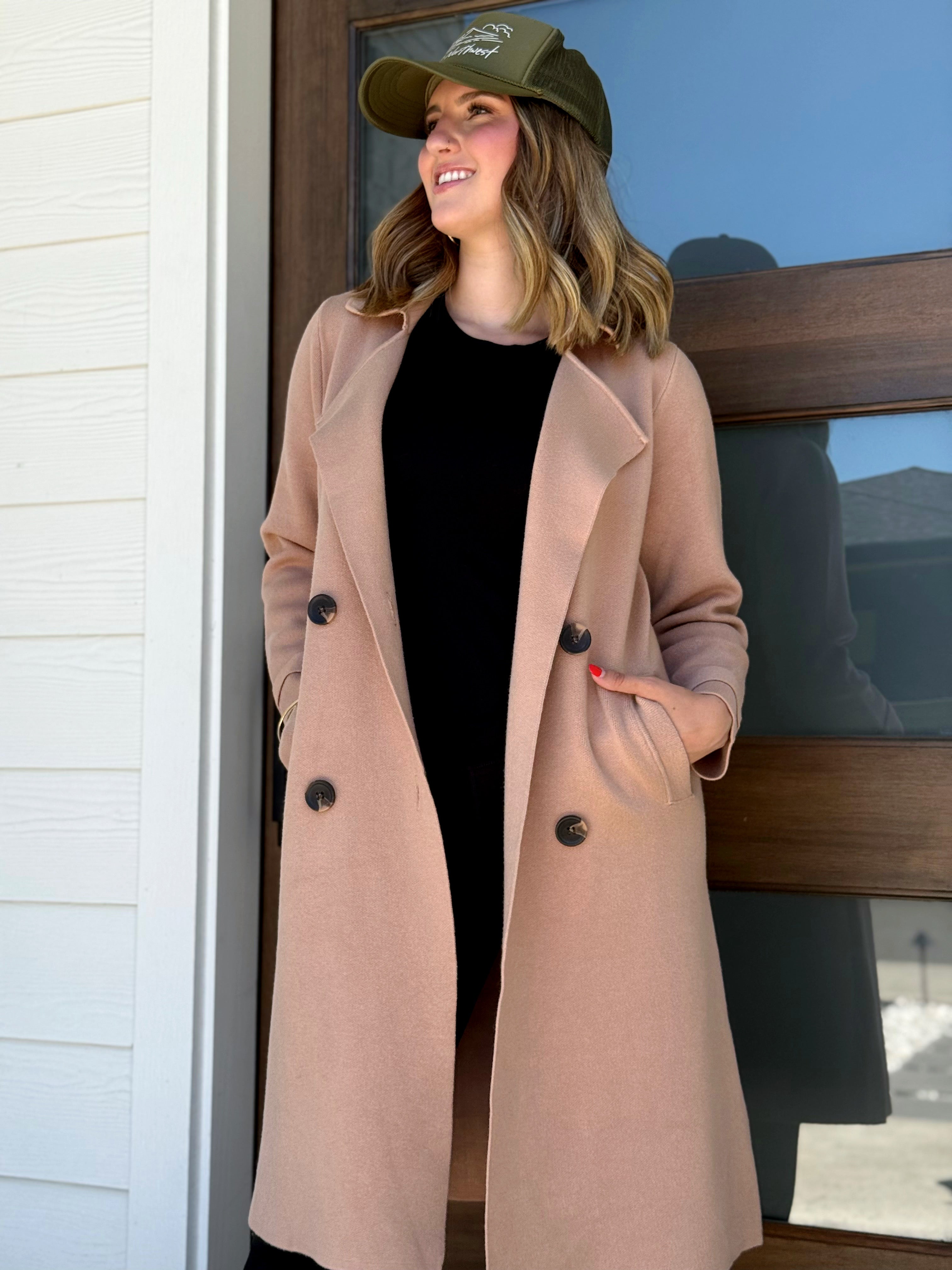 Anastasia Sweater Coat - MACCHIATO - Storetradenest JACKET