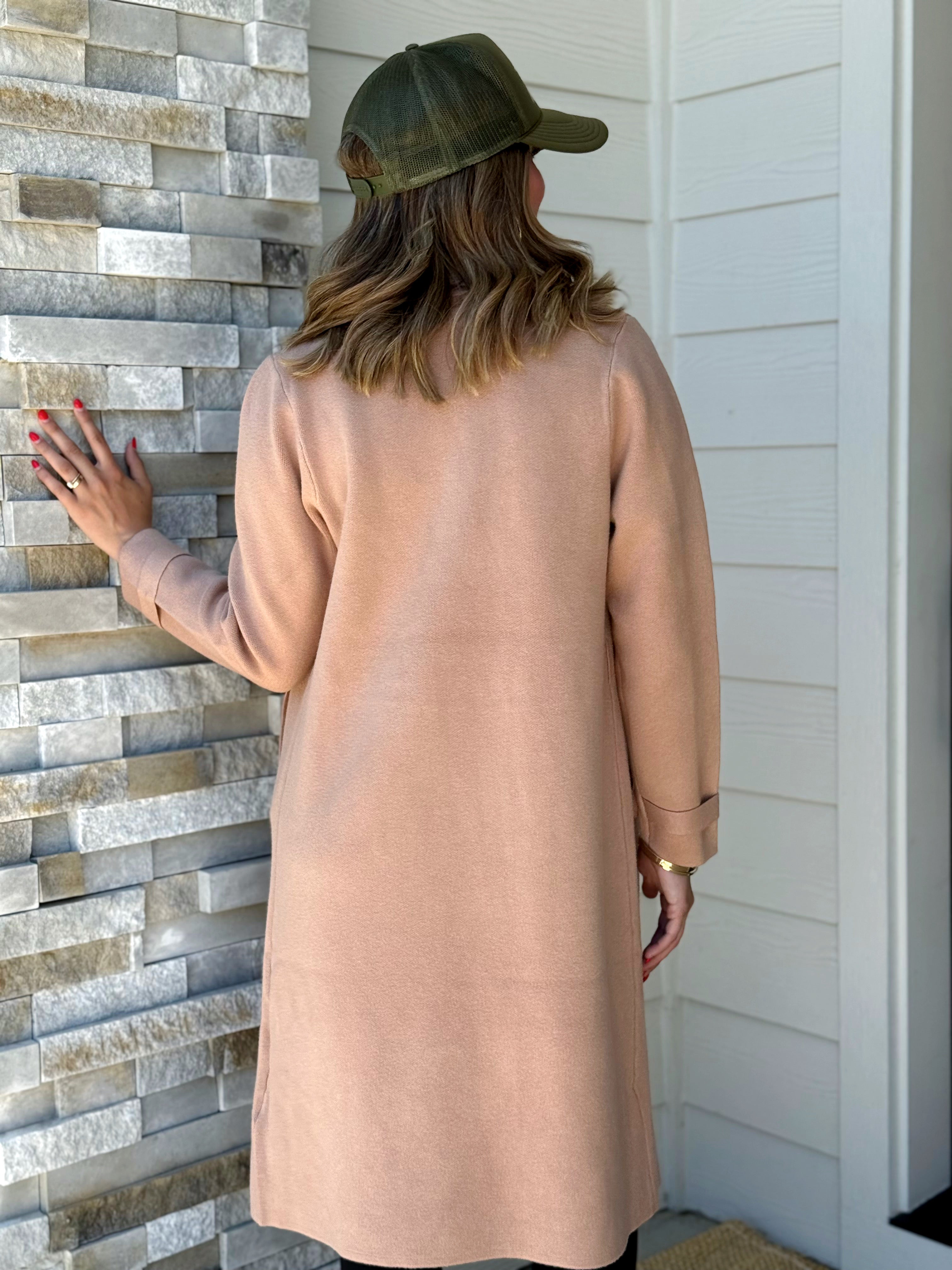 Anastasia Sweater Coat - MACCHIATO - Storetradenest JACKET