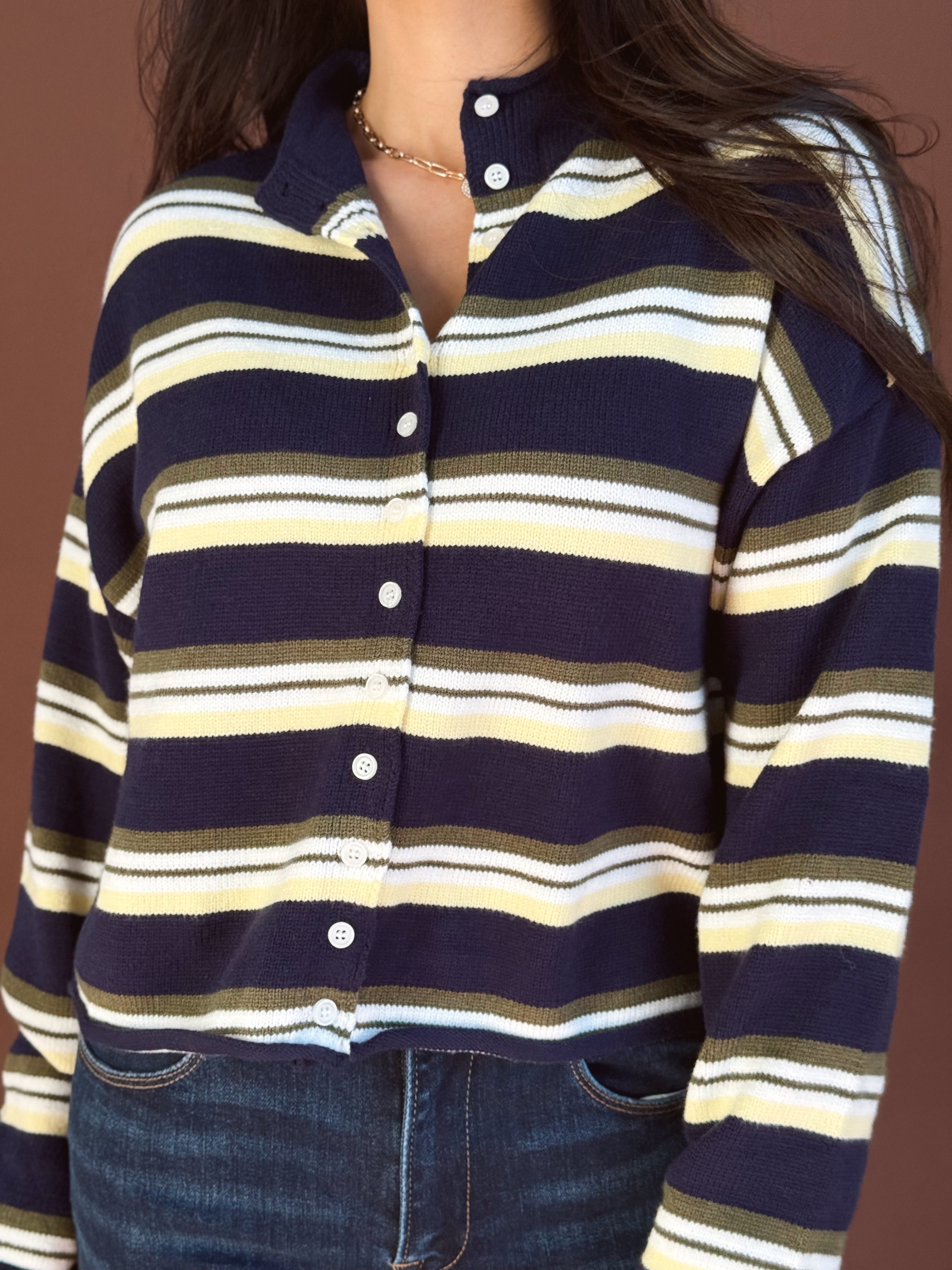 Anders Cardigan - NAVY - Storetradenest Cardigan