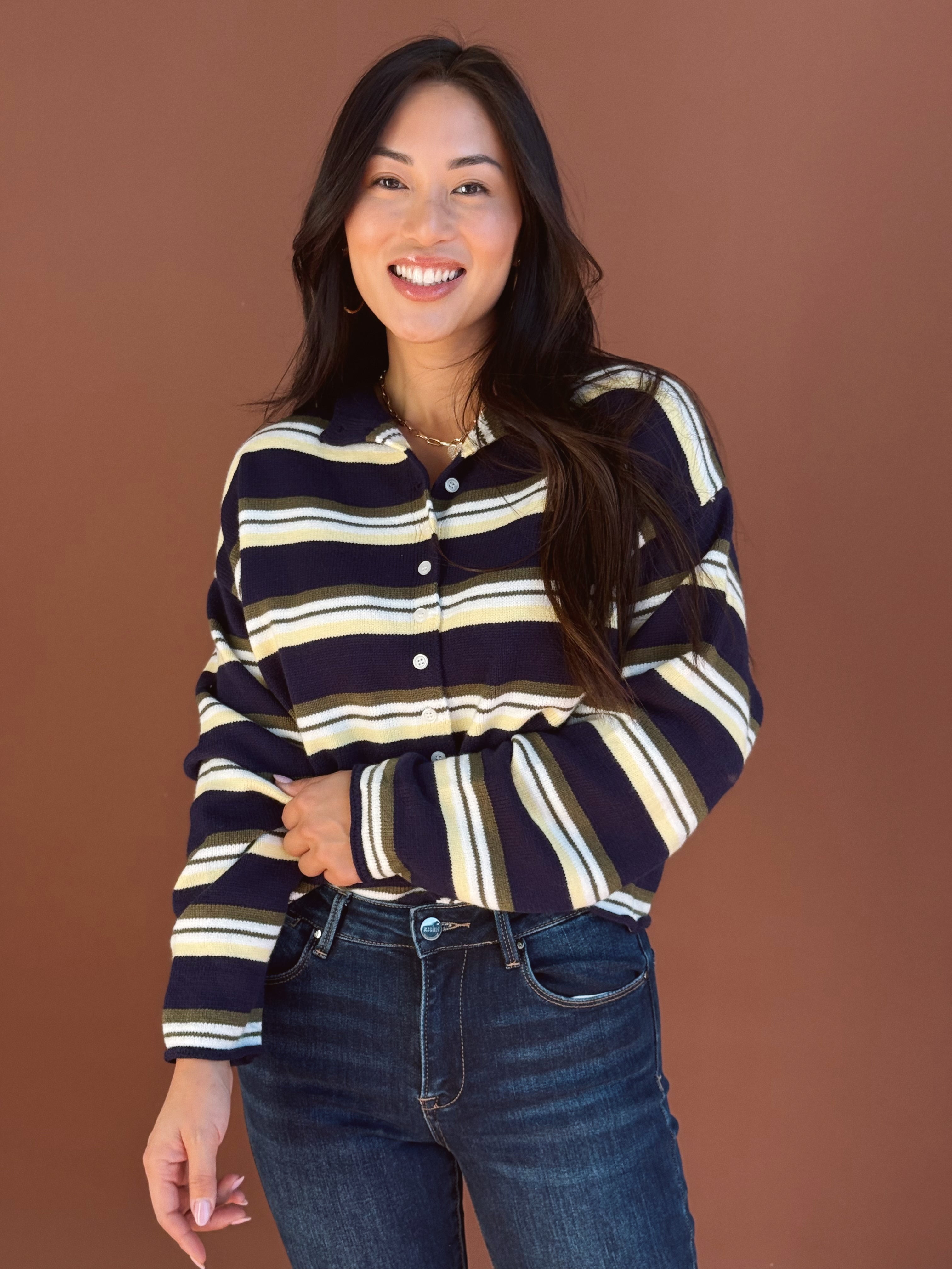 Anders Cardigan - NAVY - Storetradenest Cardigan