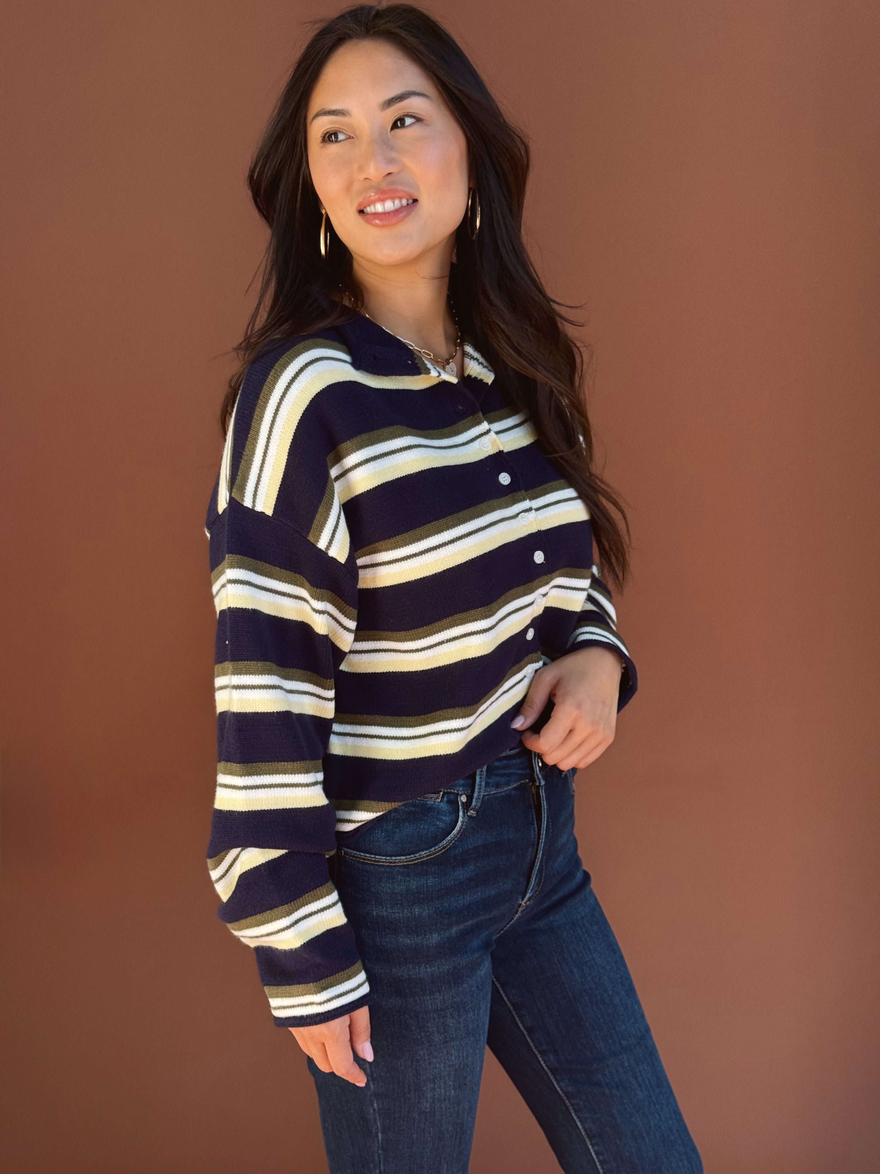 Anders Cardigan - NAVY - Storetradenest Cardigan