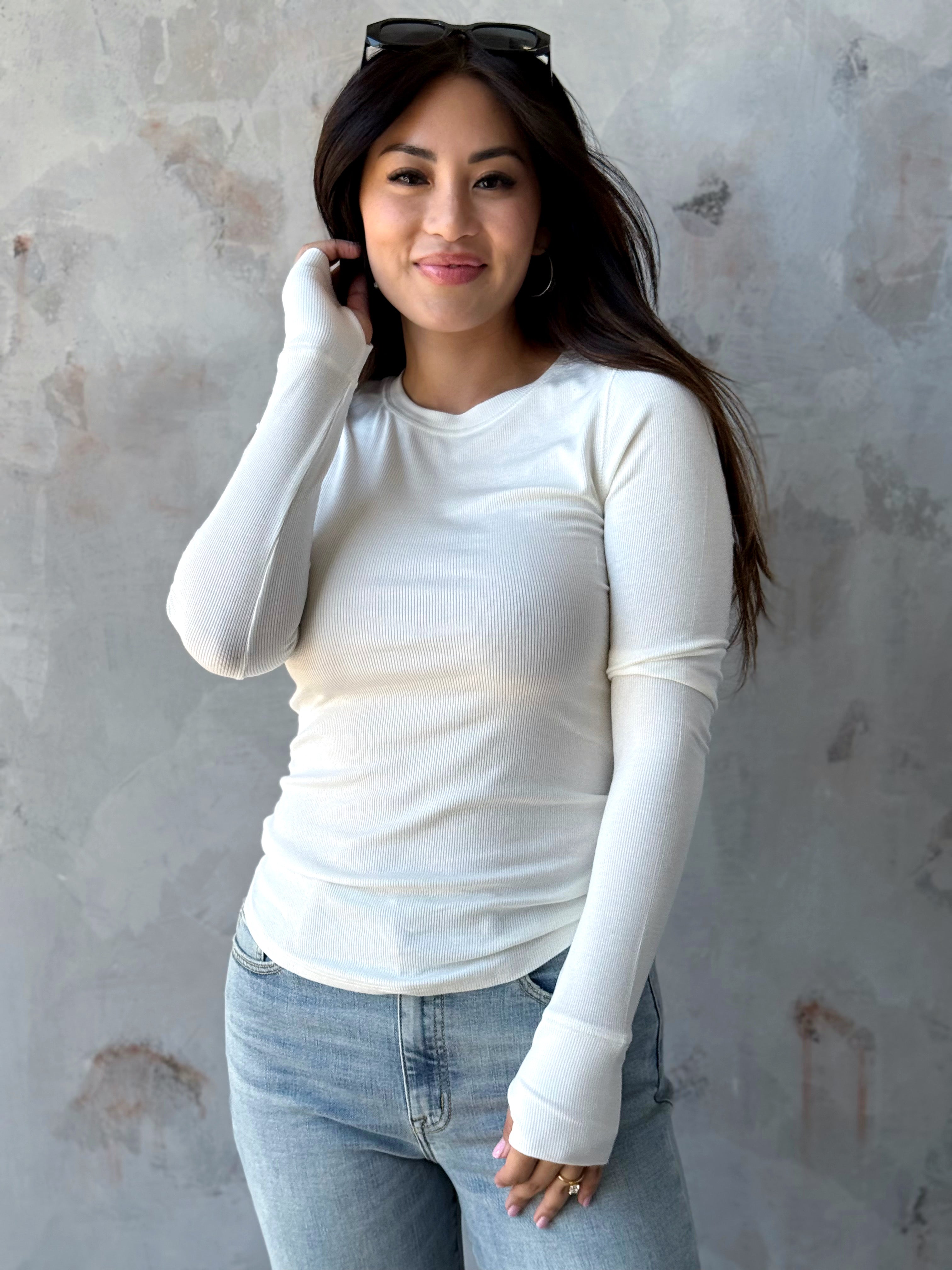 Asher Top - IVORY - Storetradenest L/S SHIRT