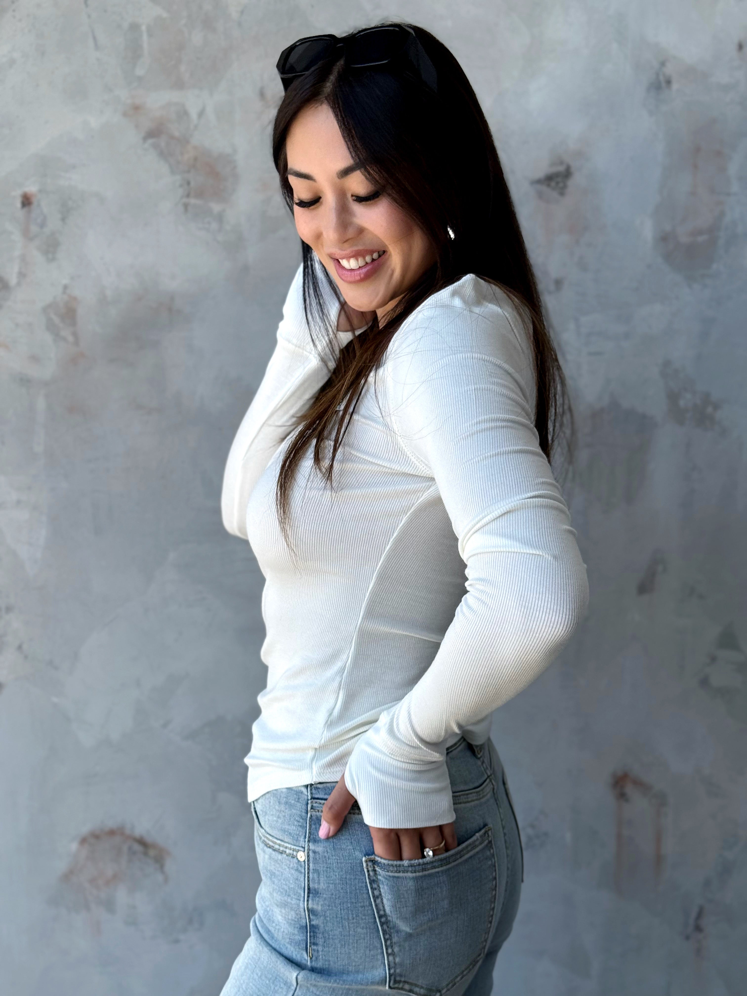 Asher Top - IVORY - Storetradenest L/S SHIRT