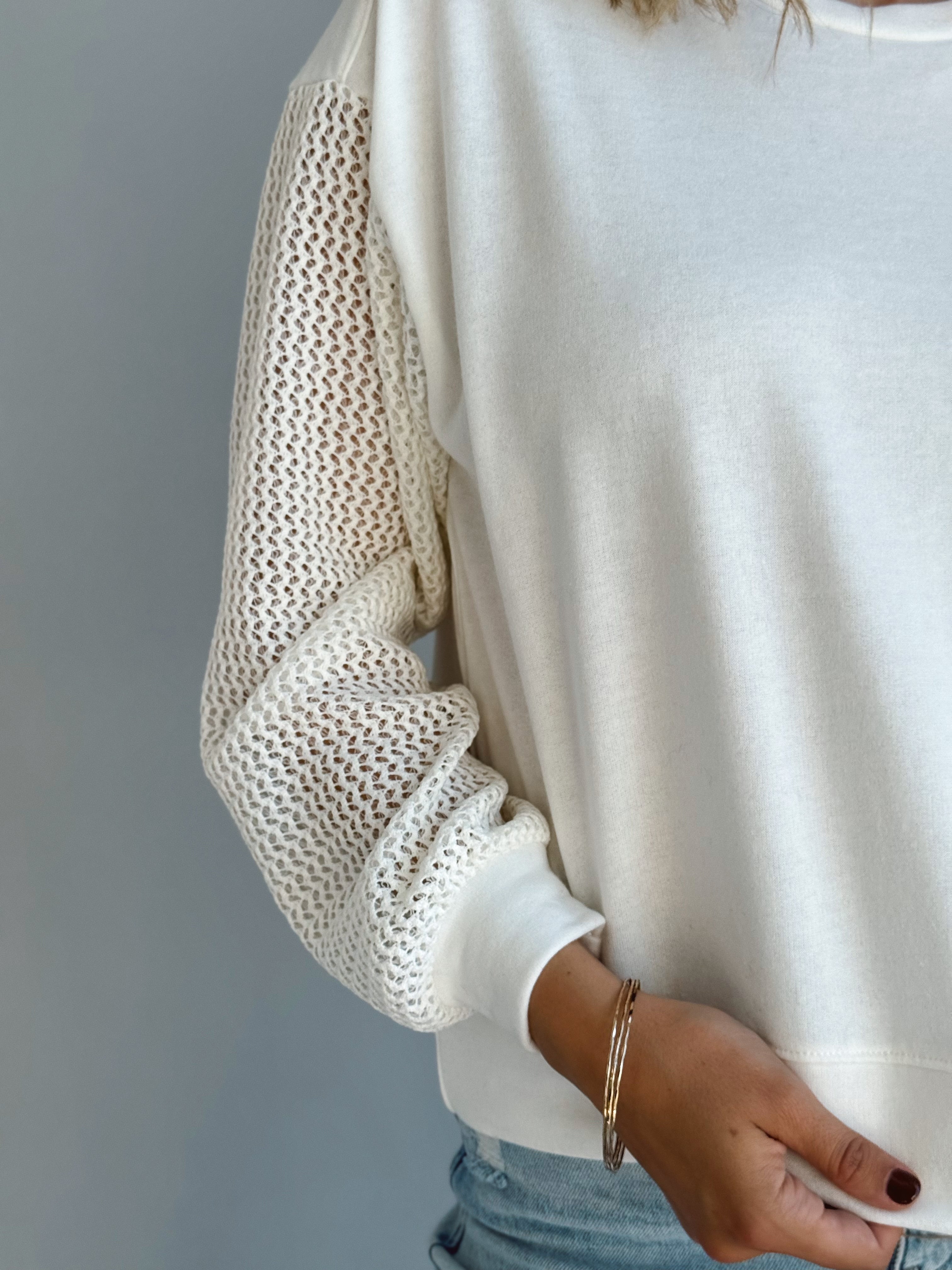 Aveline Top - IVORY - Storetradenest L/S SHIRT