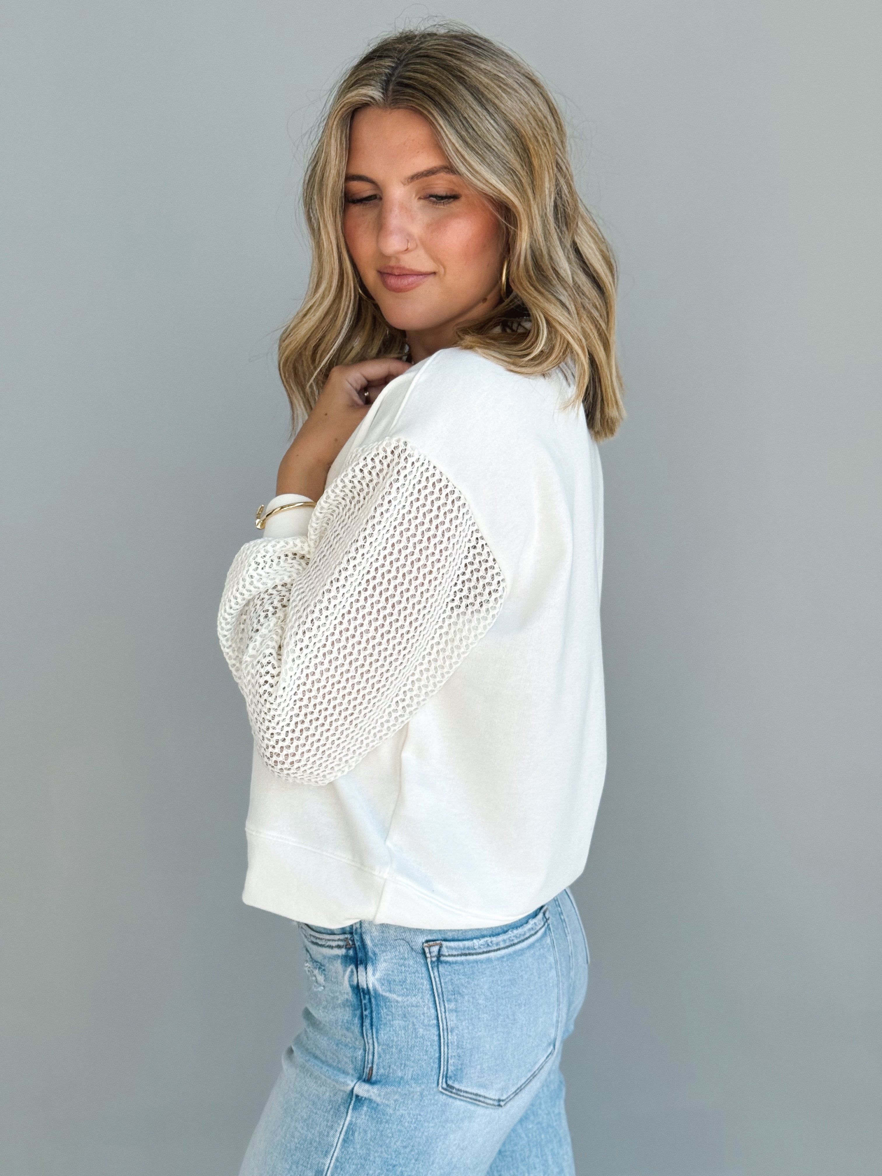 Aveline Top - IVORY - Storetradenest L/S SHIRT