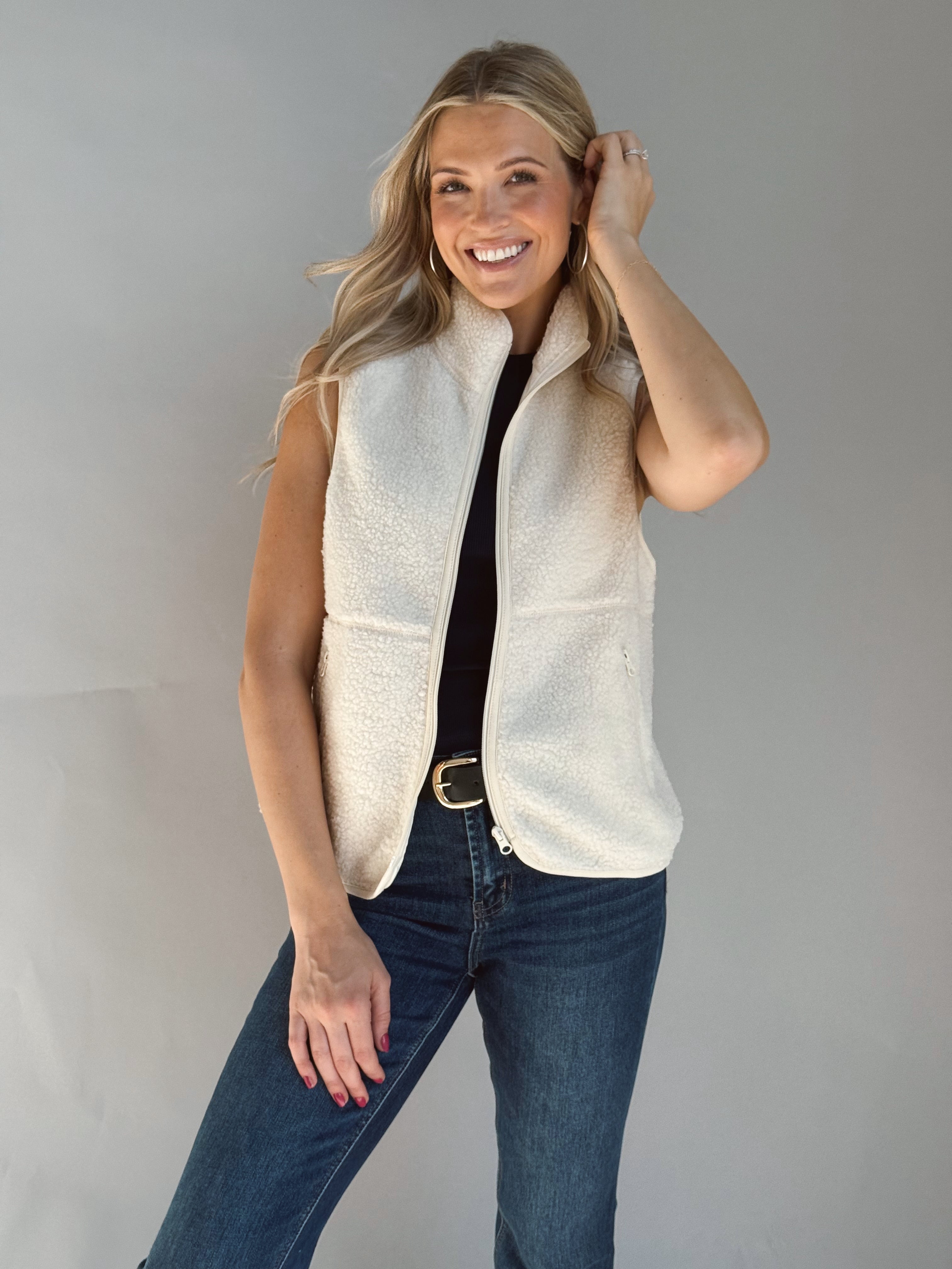 Café Cloud Vest - CREAM - Storetradenest VEST