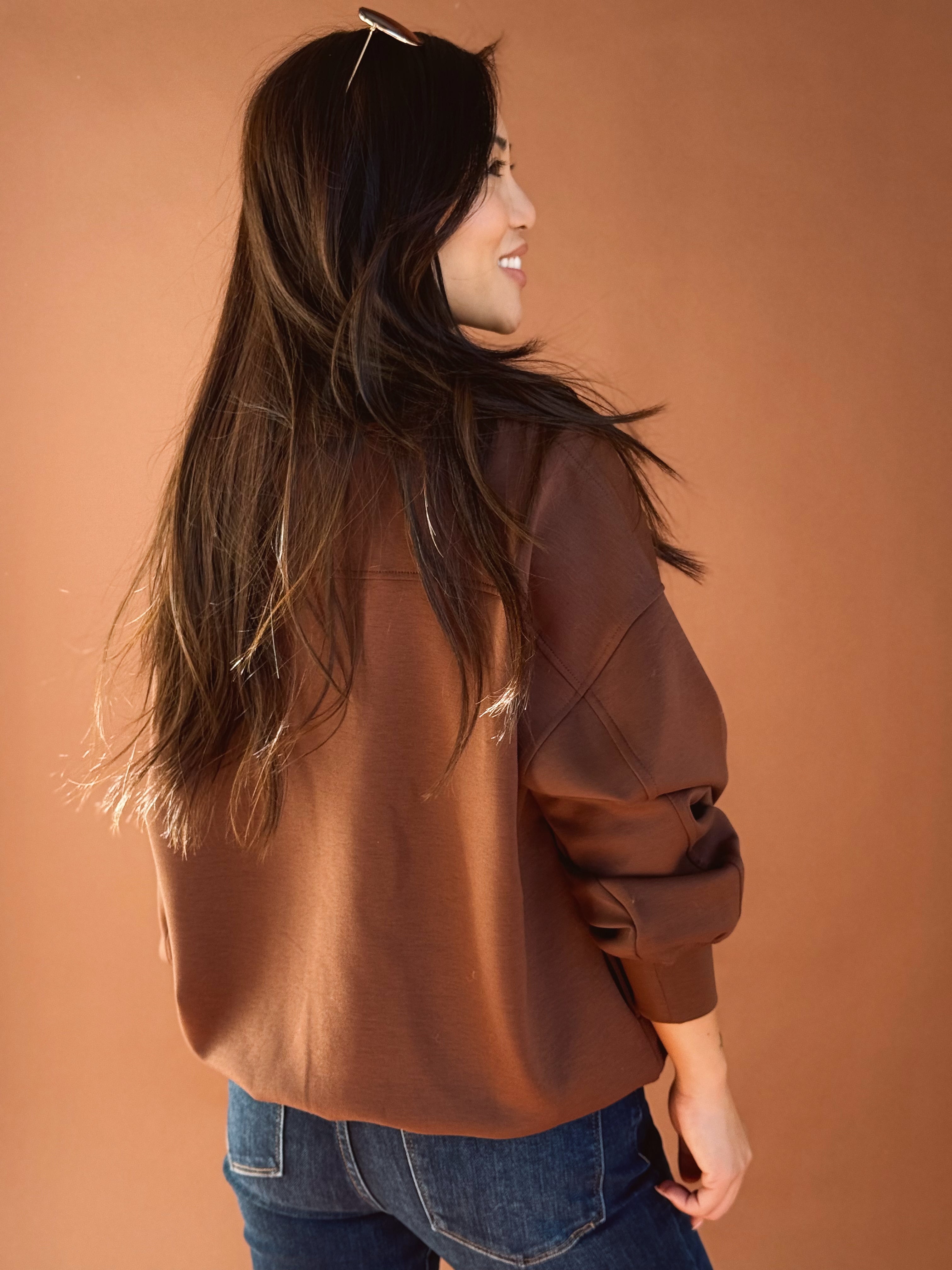 Changing of the Leaves Sweatshirt - BROWN - Storetradenest SWEATSHIRT