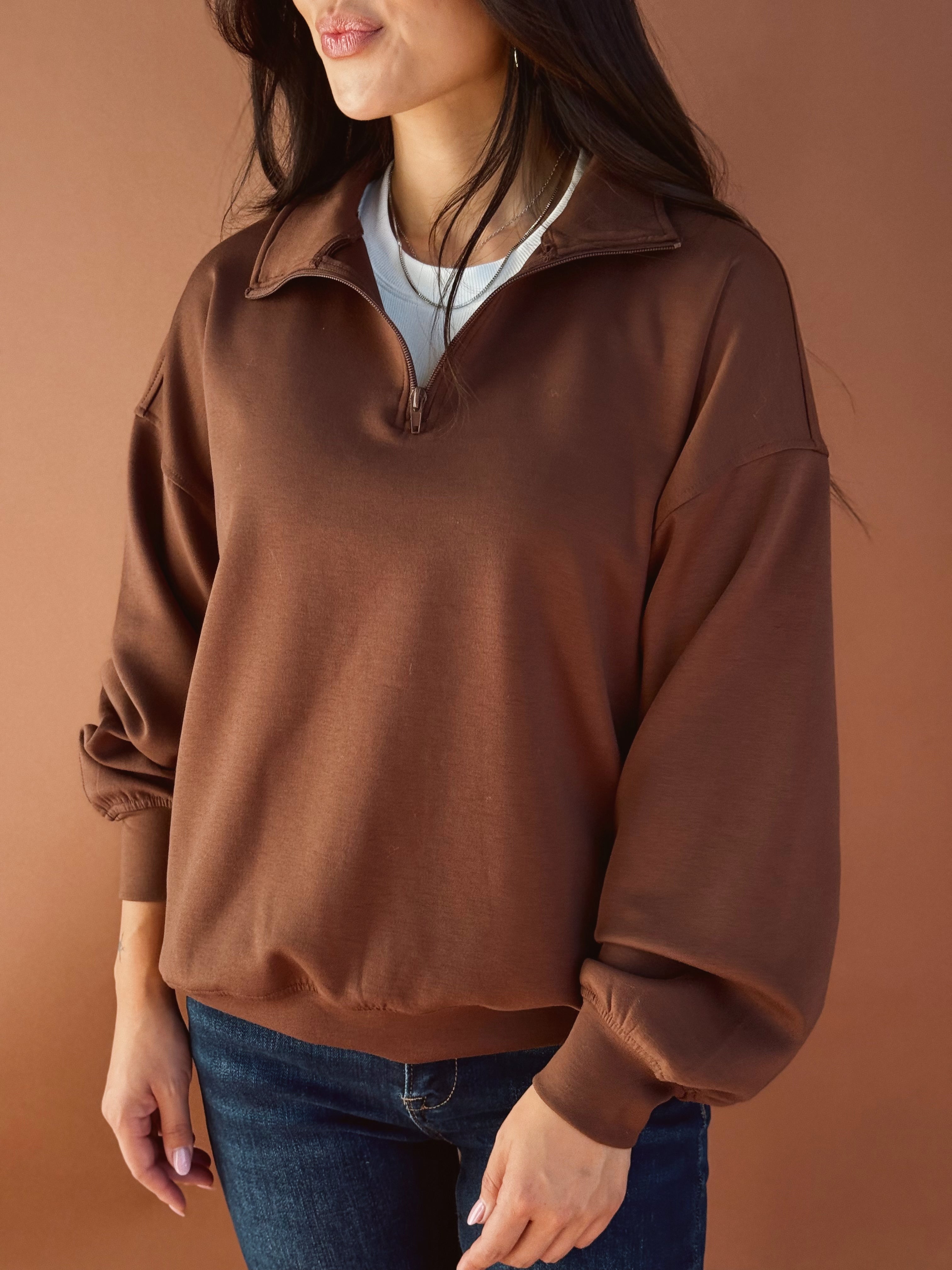 Changing of the Leaves Sweatshirt - BROWN - Storetradenest SWEATSHIRT