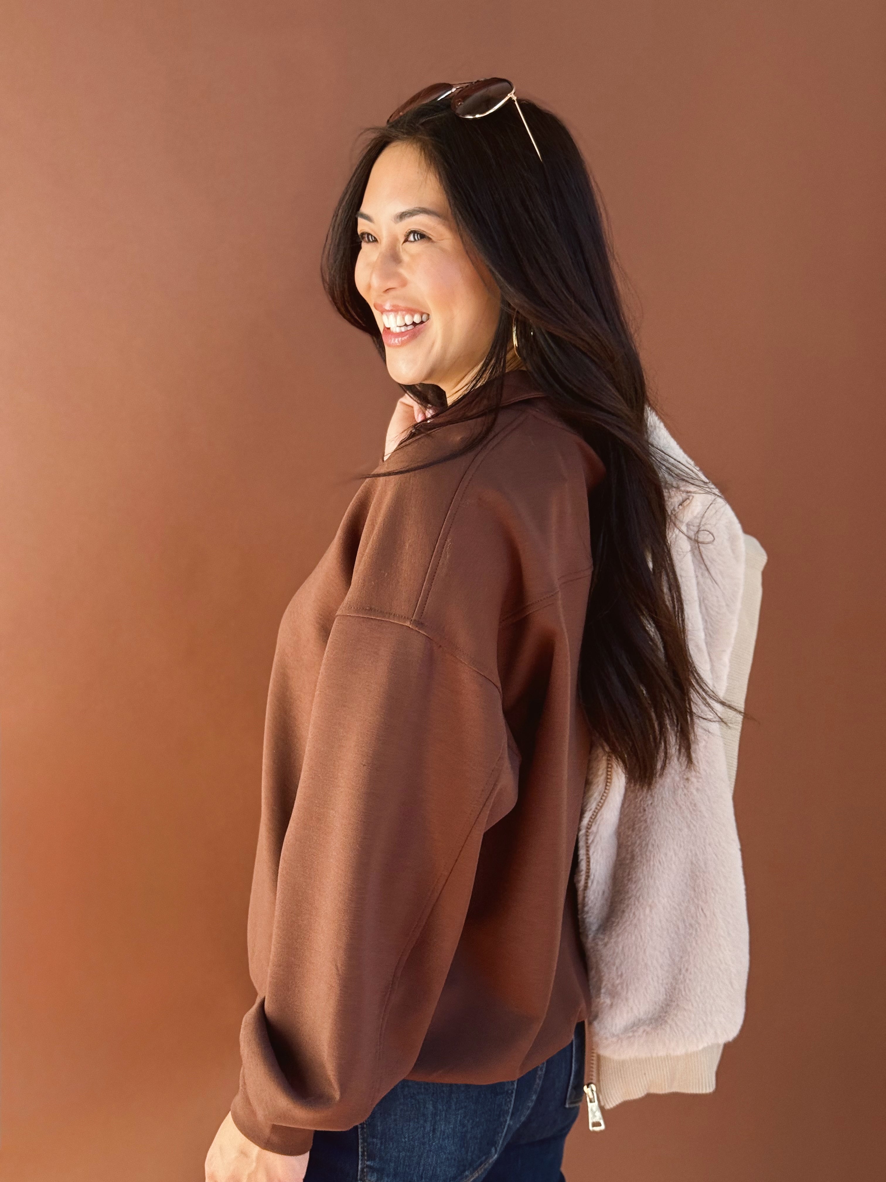 Changing of the Leaves Sweatshirt - BROWN - Storetradenest SWEATSHIRT