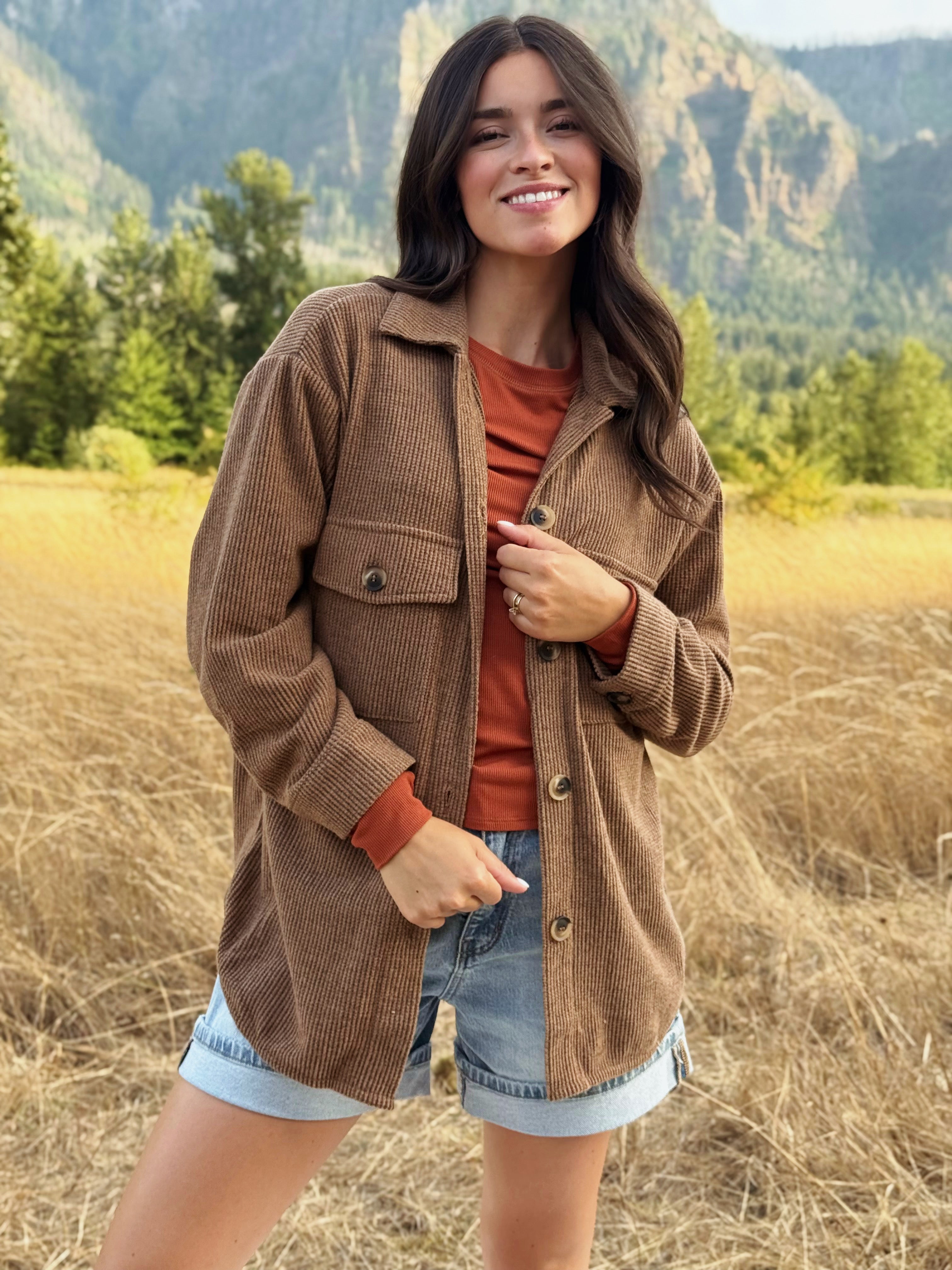 Chesapeake Shacket - MOCHA - Storetradenest JACKET