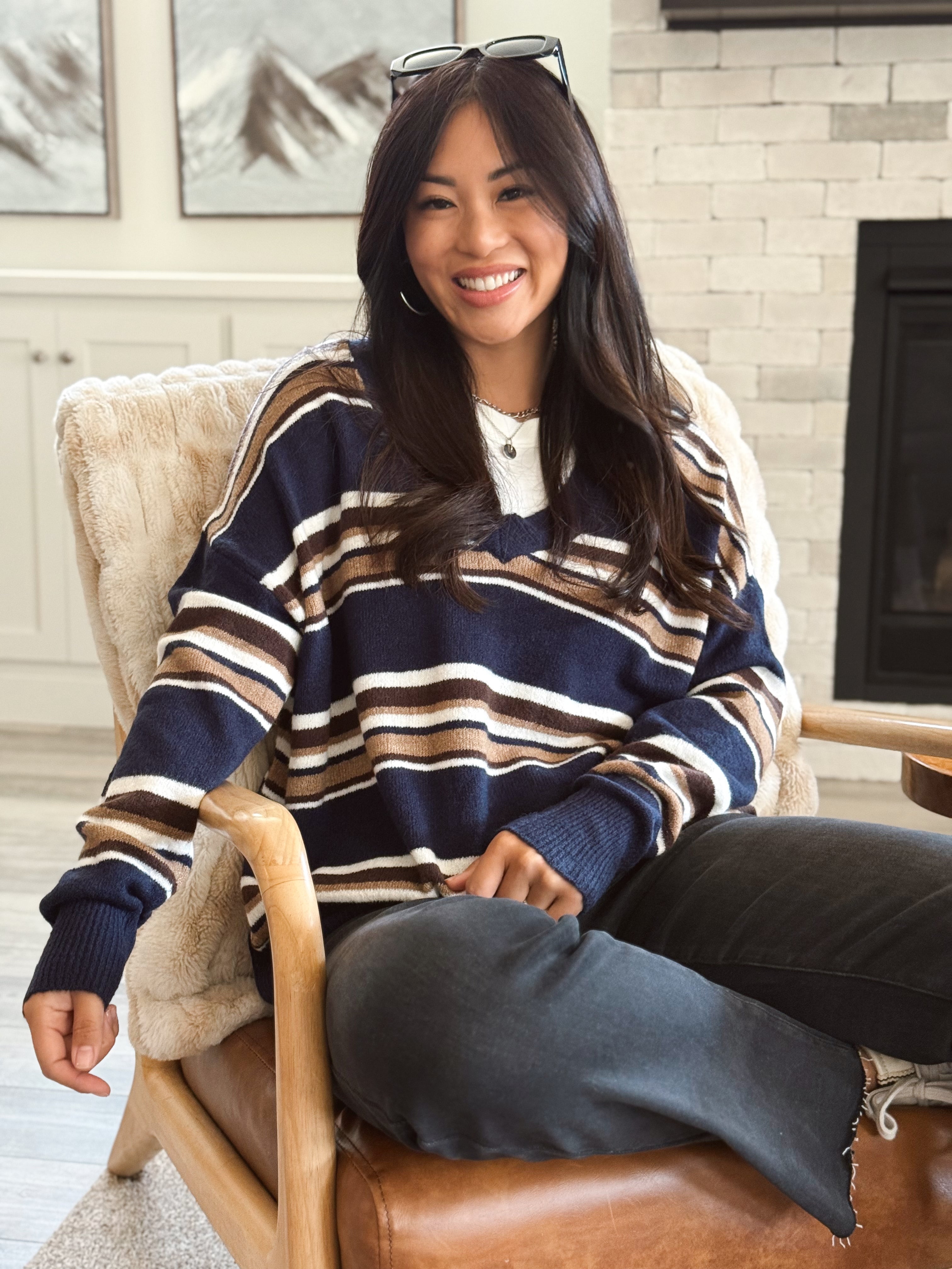 Clarke Sweater - NAVY - Storetradenest SWEATER