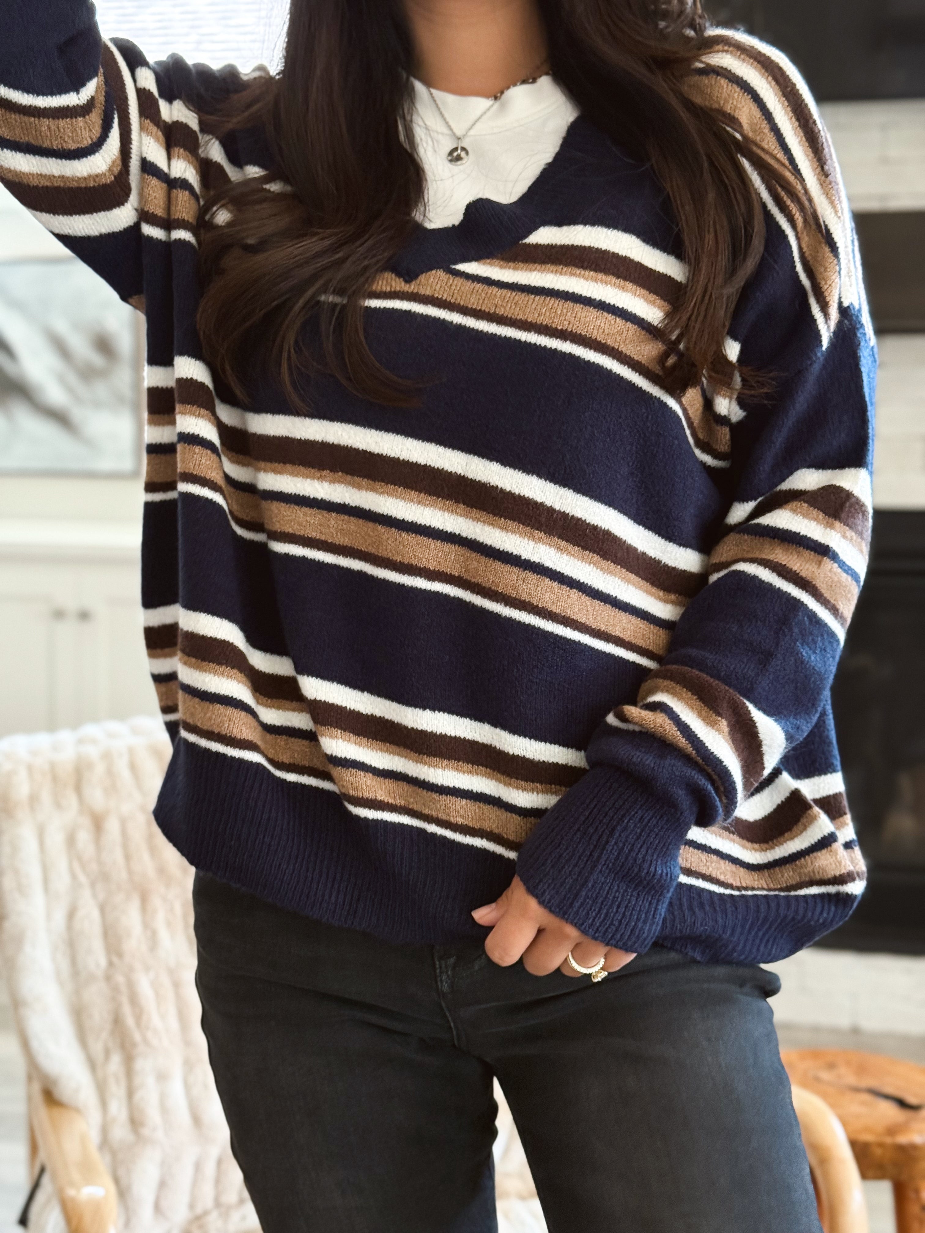 Clarke Sweater - NAVY - Storetradenest SWEATER