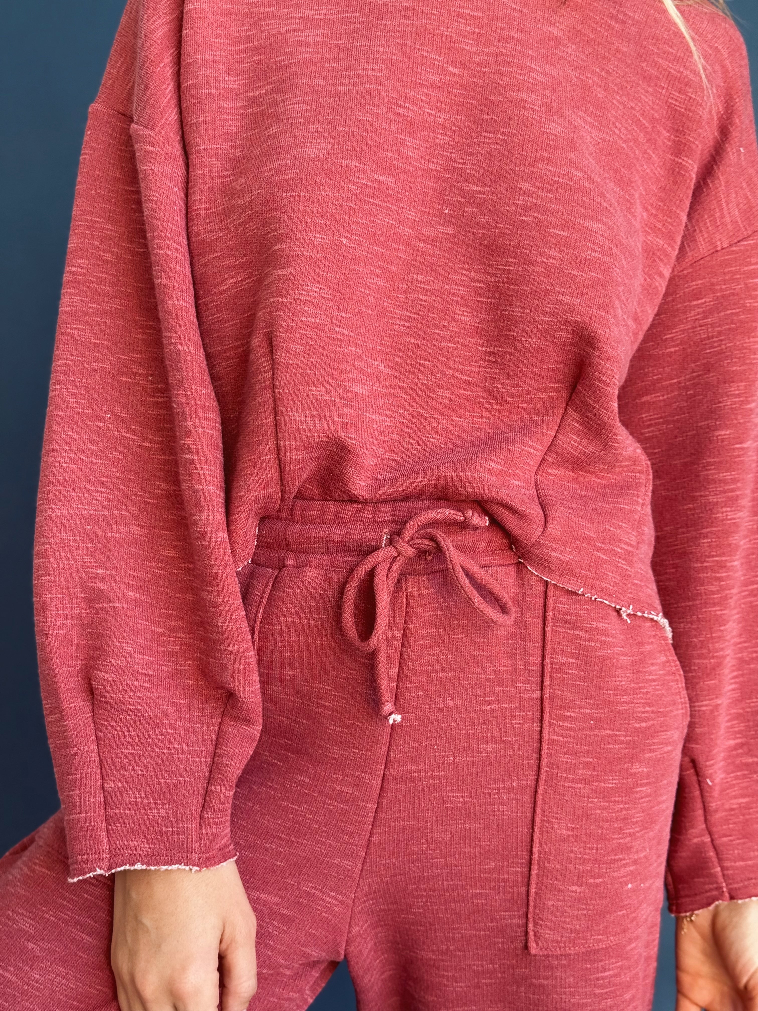 Coffee Run Sweatpants - MARSALA - Storetradenest Sweatpants