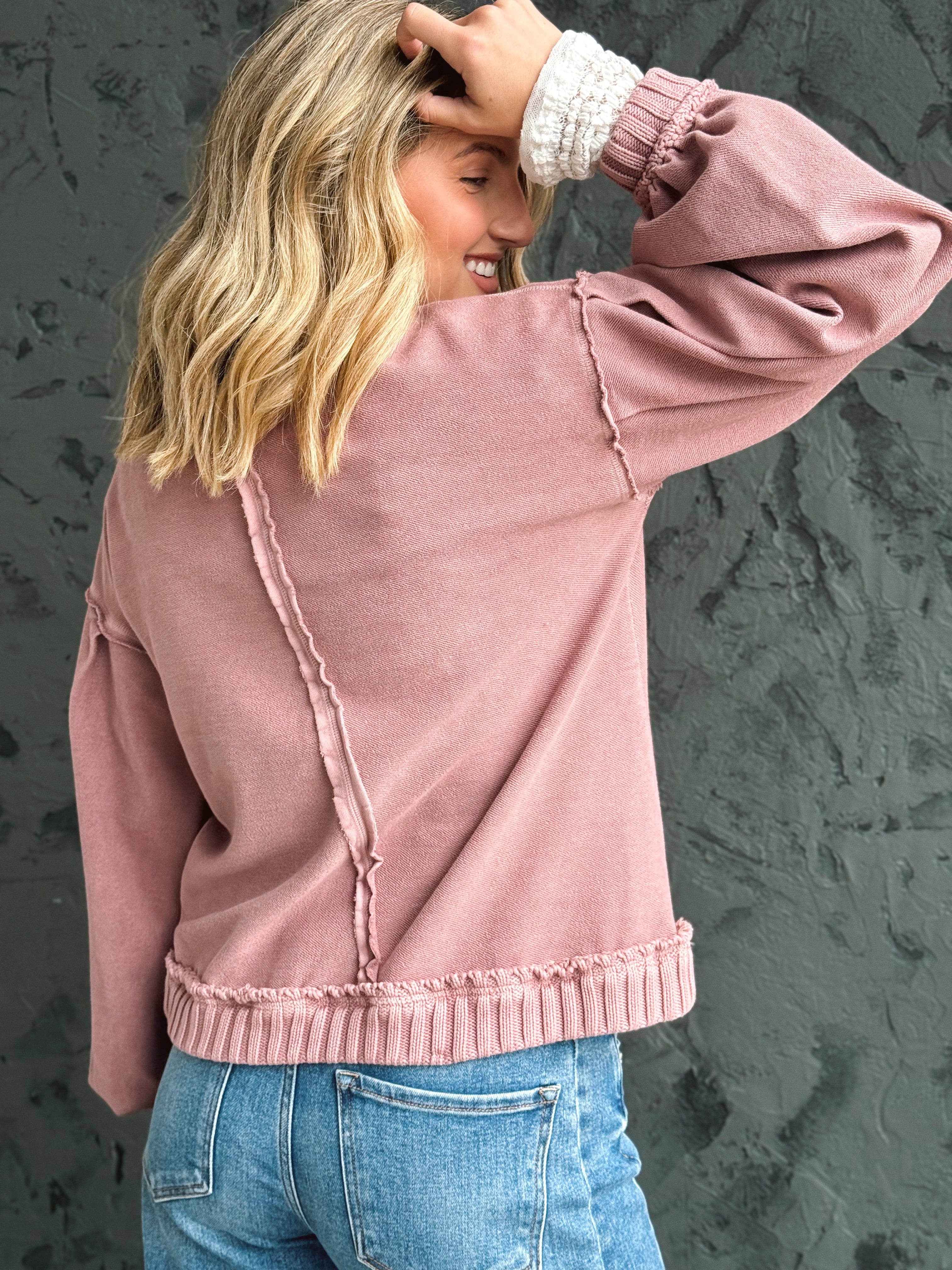 Daydream Cardigan - VINTAGE MAUVE - Storetradenest JACKET