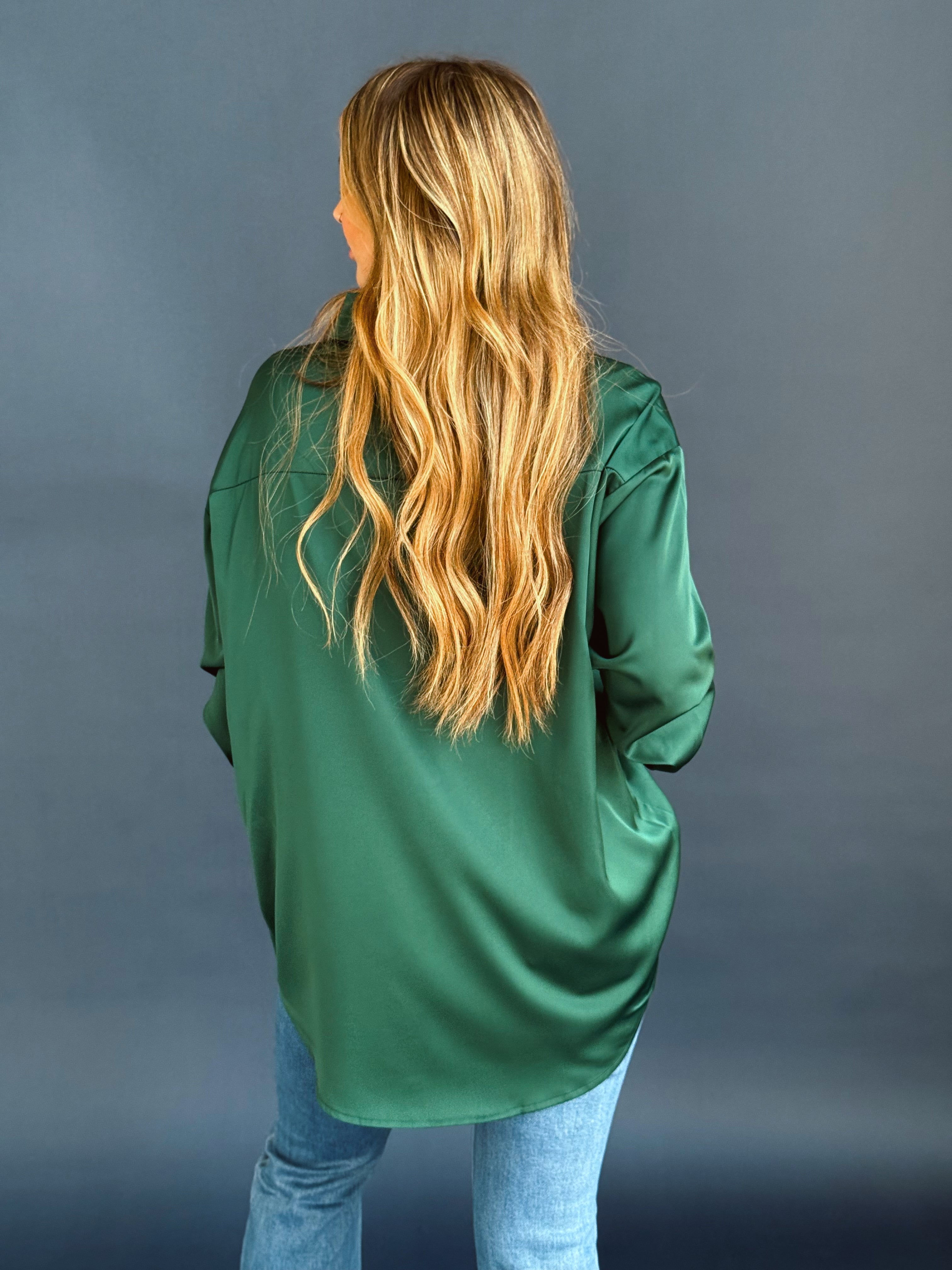 Elmwood Blouse - DARK GREEN - Storetradenest BLOUSE