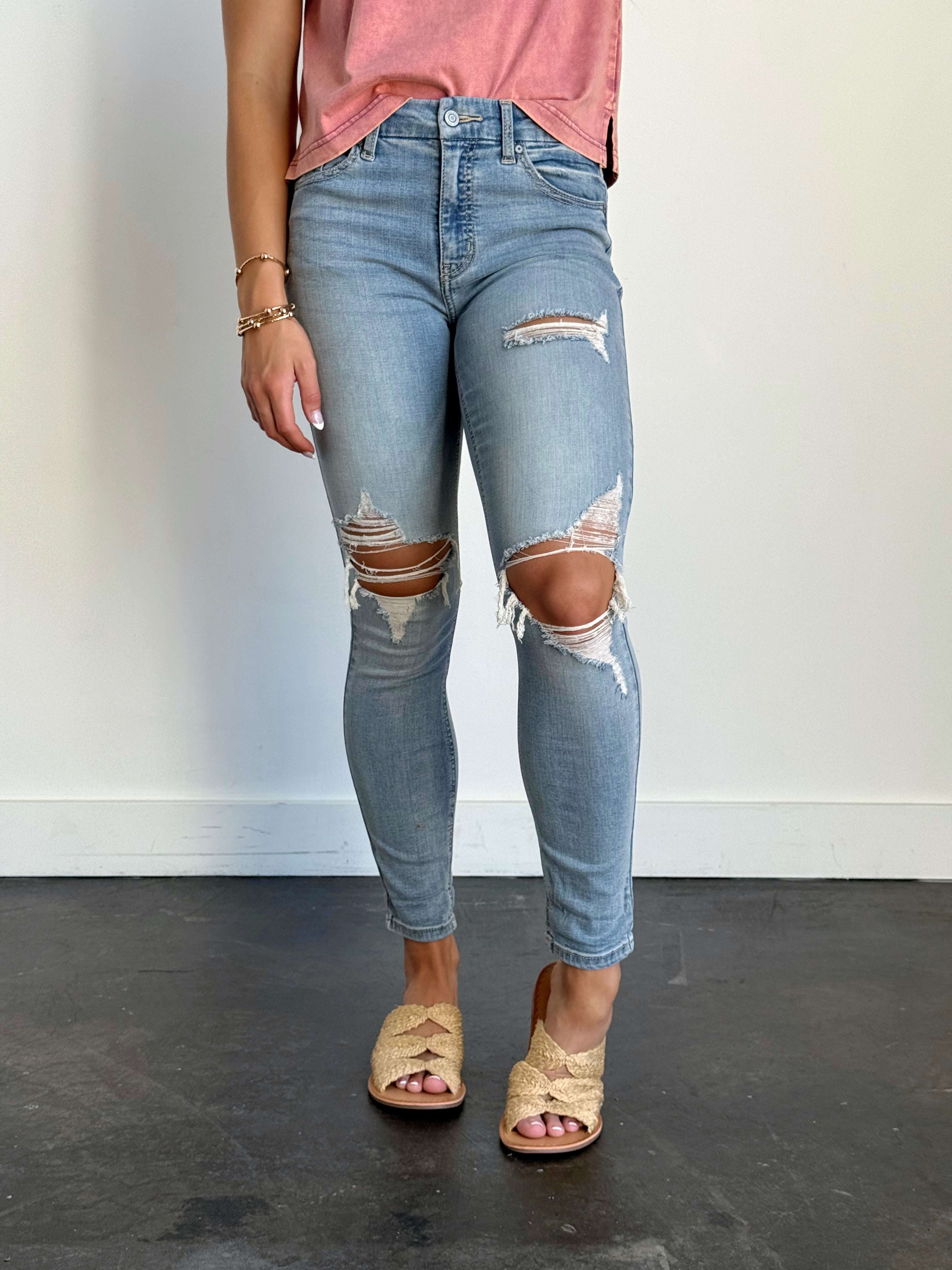 [EUNINA] Rumi Jean - LIGHT DENIM - Storetradenest SKINNIES