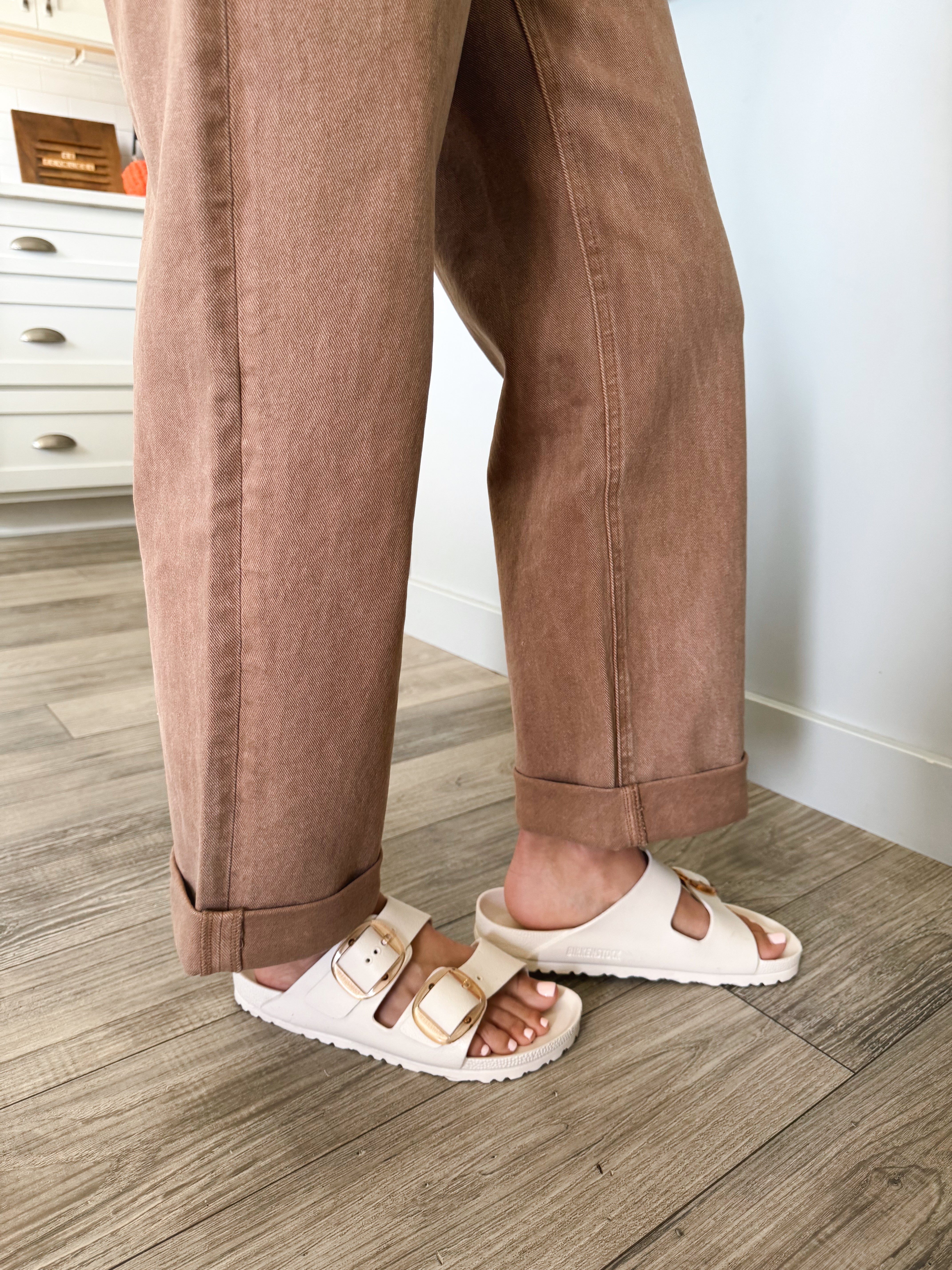 [FLYING MONKEY] Rhett Jean - WARM TAUPE - Storetradenest WIDE LEG