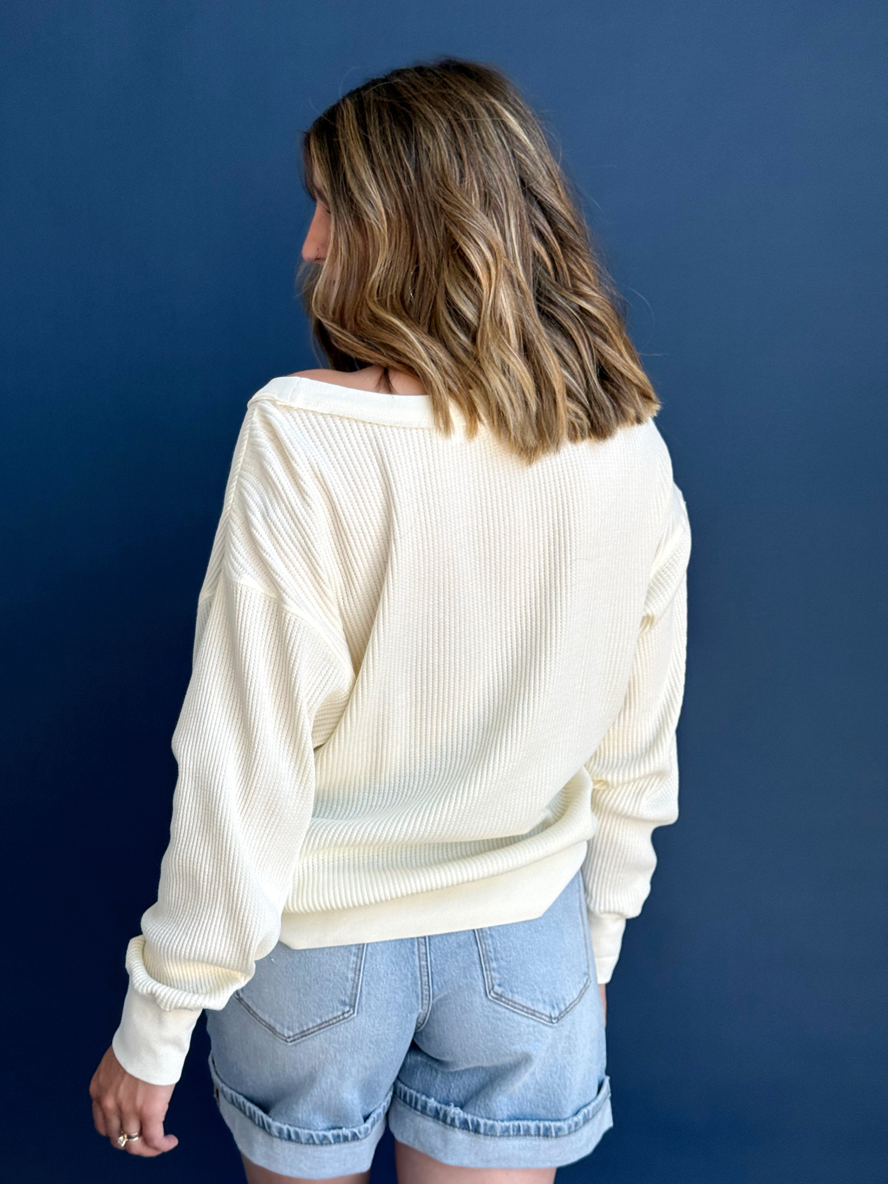 Georgie Top - CREAM - Storetradenest L/S SHIRT