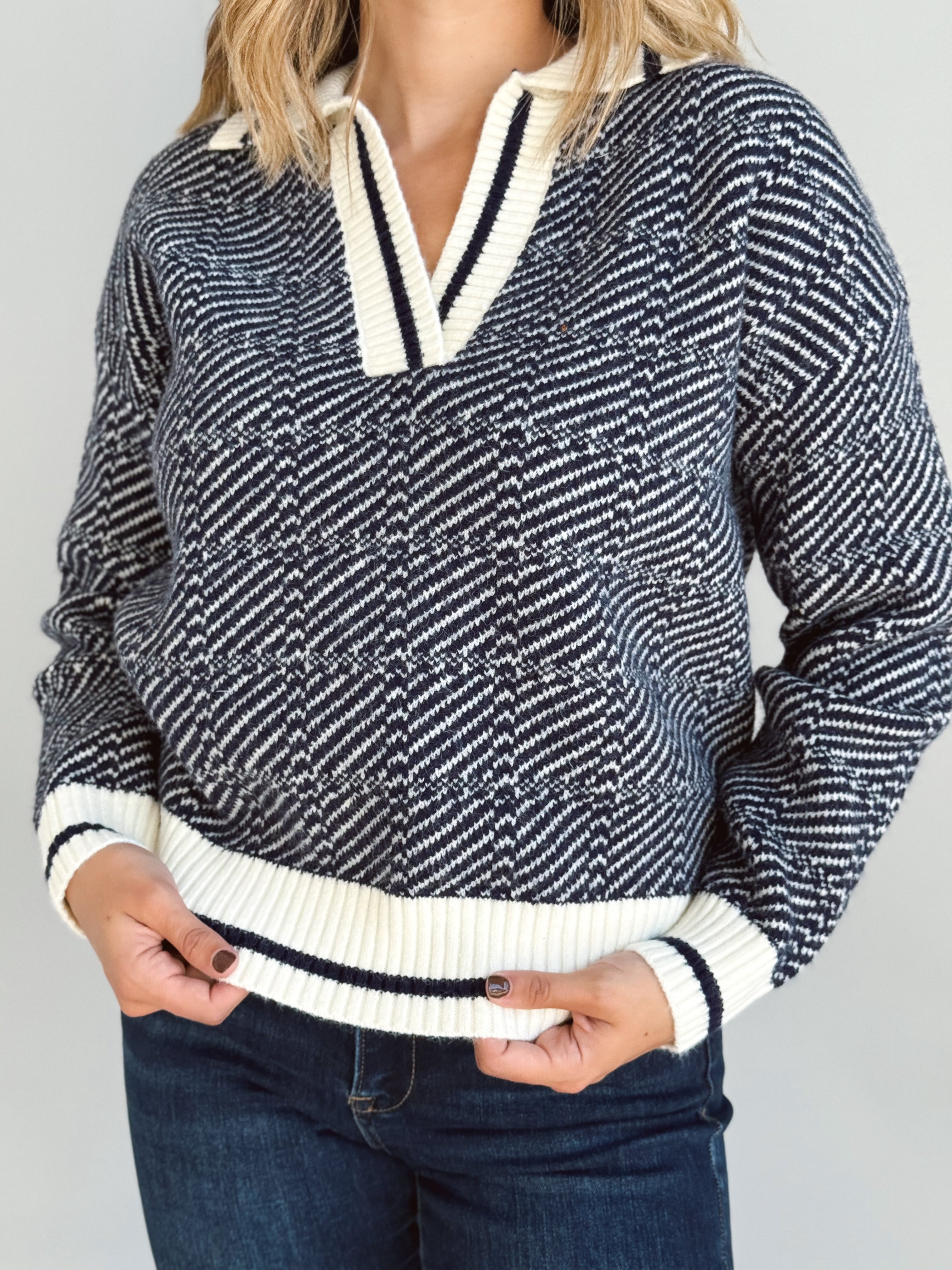 Gilbert Sweater - NAVY - Storetradenest SWEATER