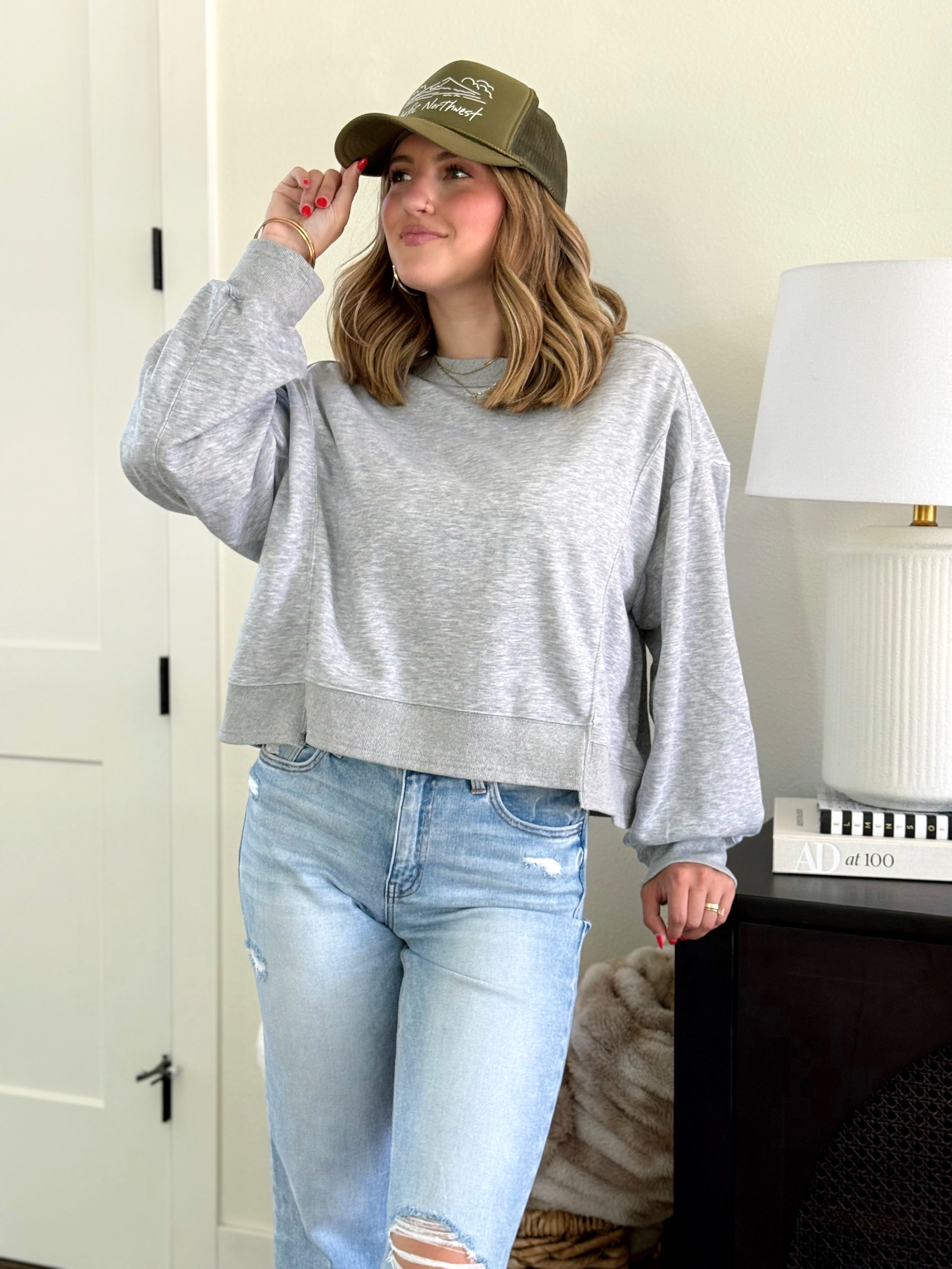 Hansen Sweatshirt - HEATHER GREY - Storetradenest SWEATSHIRT