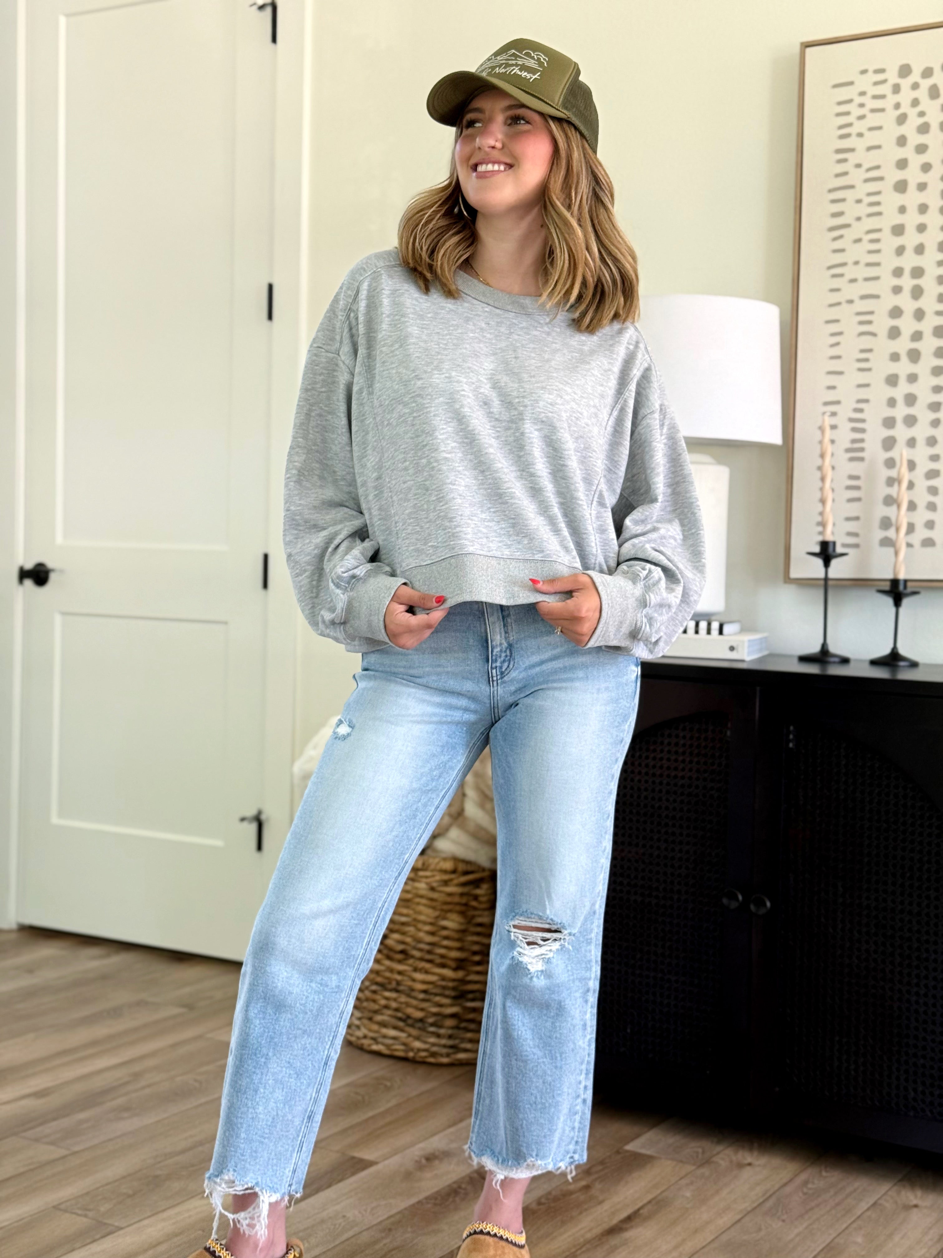 Hansen Sweatshirt - HEATHER GREY - Storetradenest SWEATSHIRT