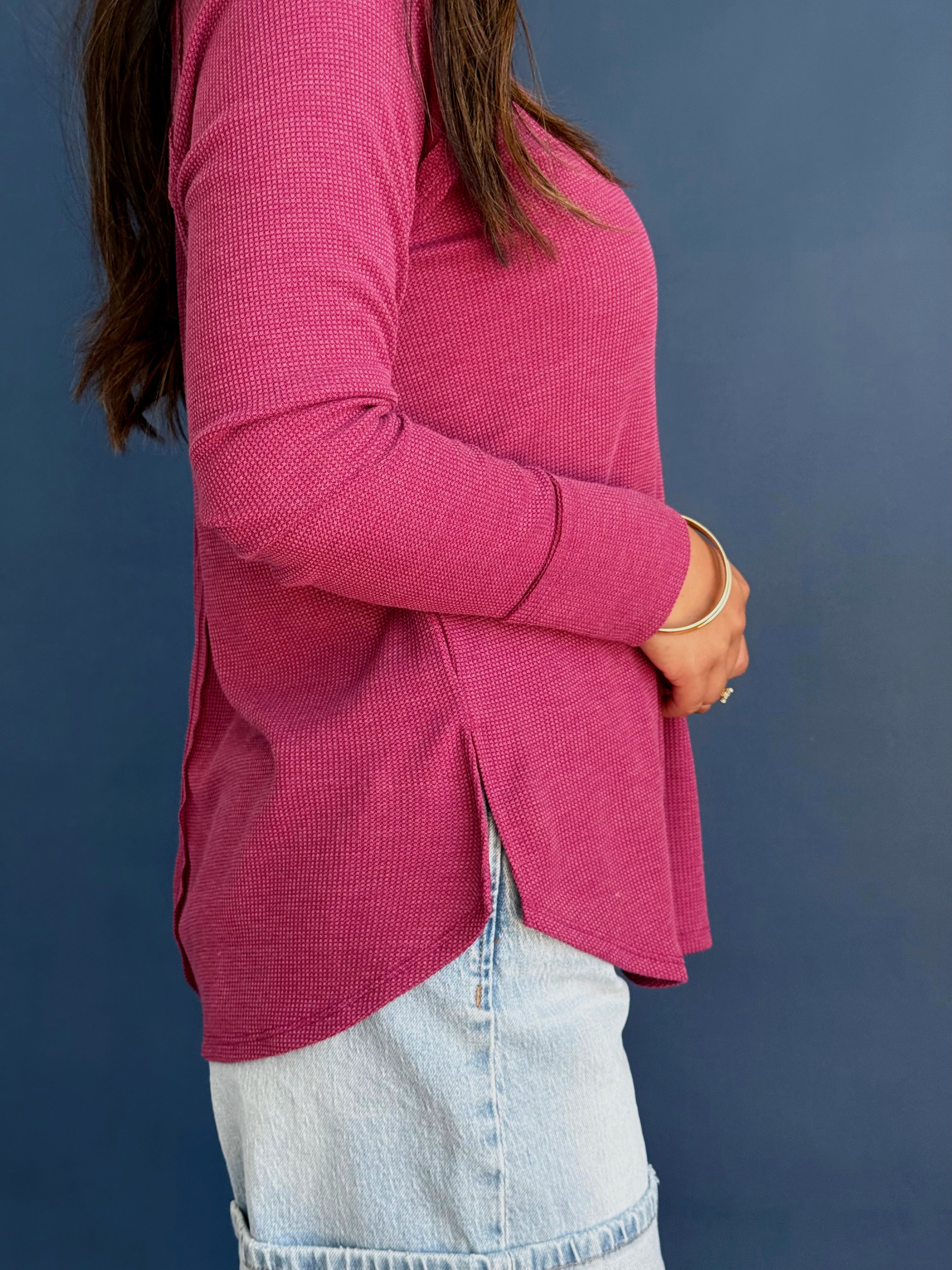 Jamie Top - CABERNET - Storetradenest L/S SHIRT