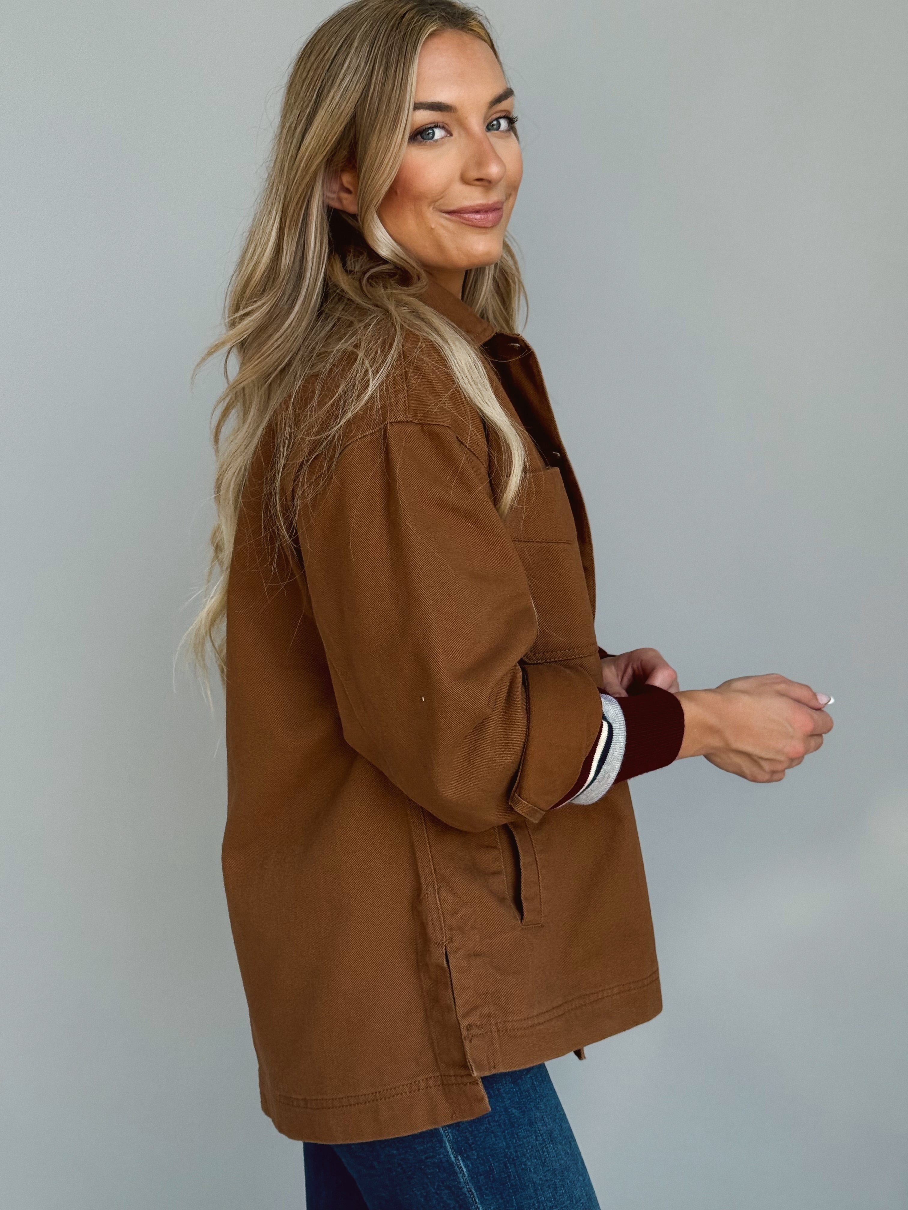 Jericho Jacket - BROWN - Storetradenest JACKET