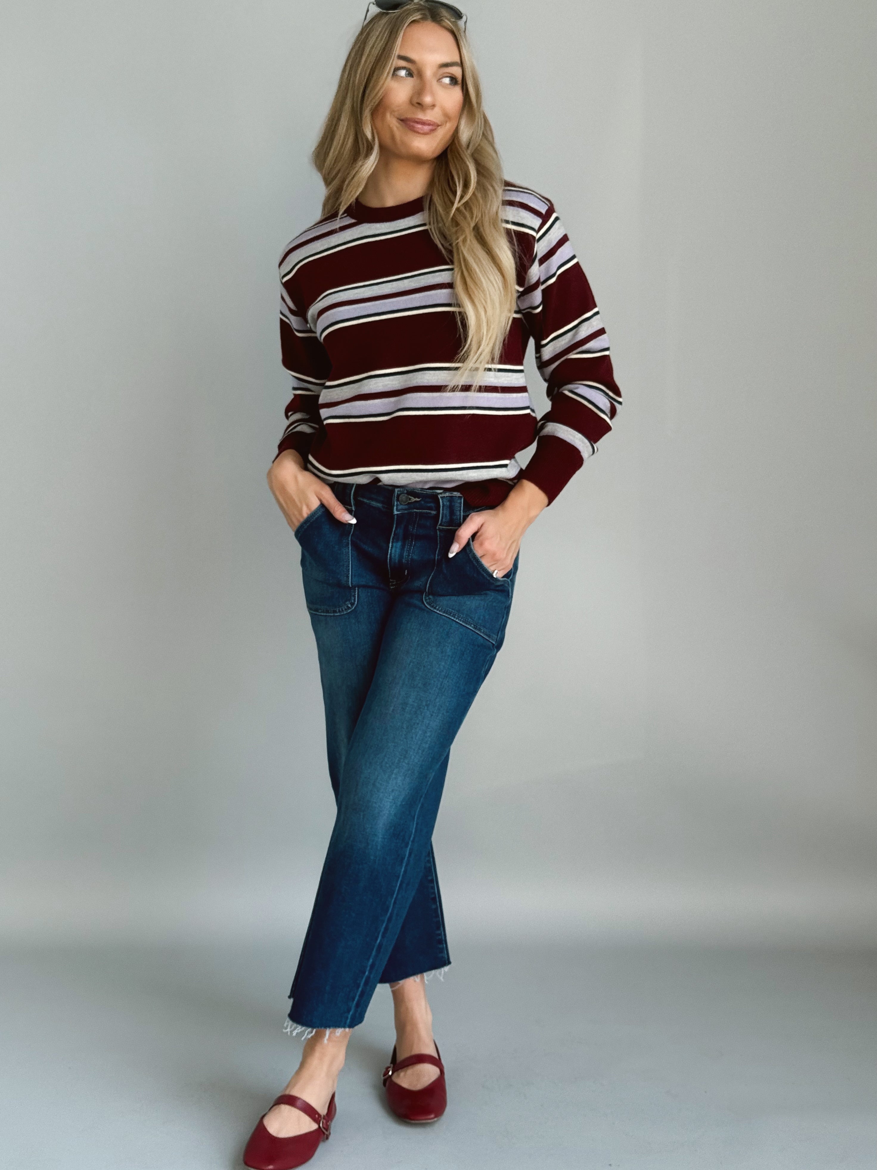 Karmen Sweater - BURGUNDY - Storetradenest SWEATER