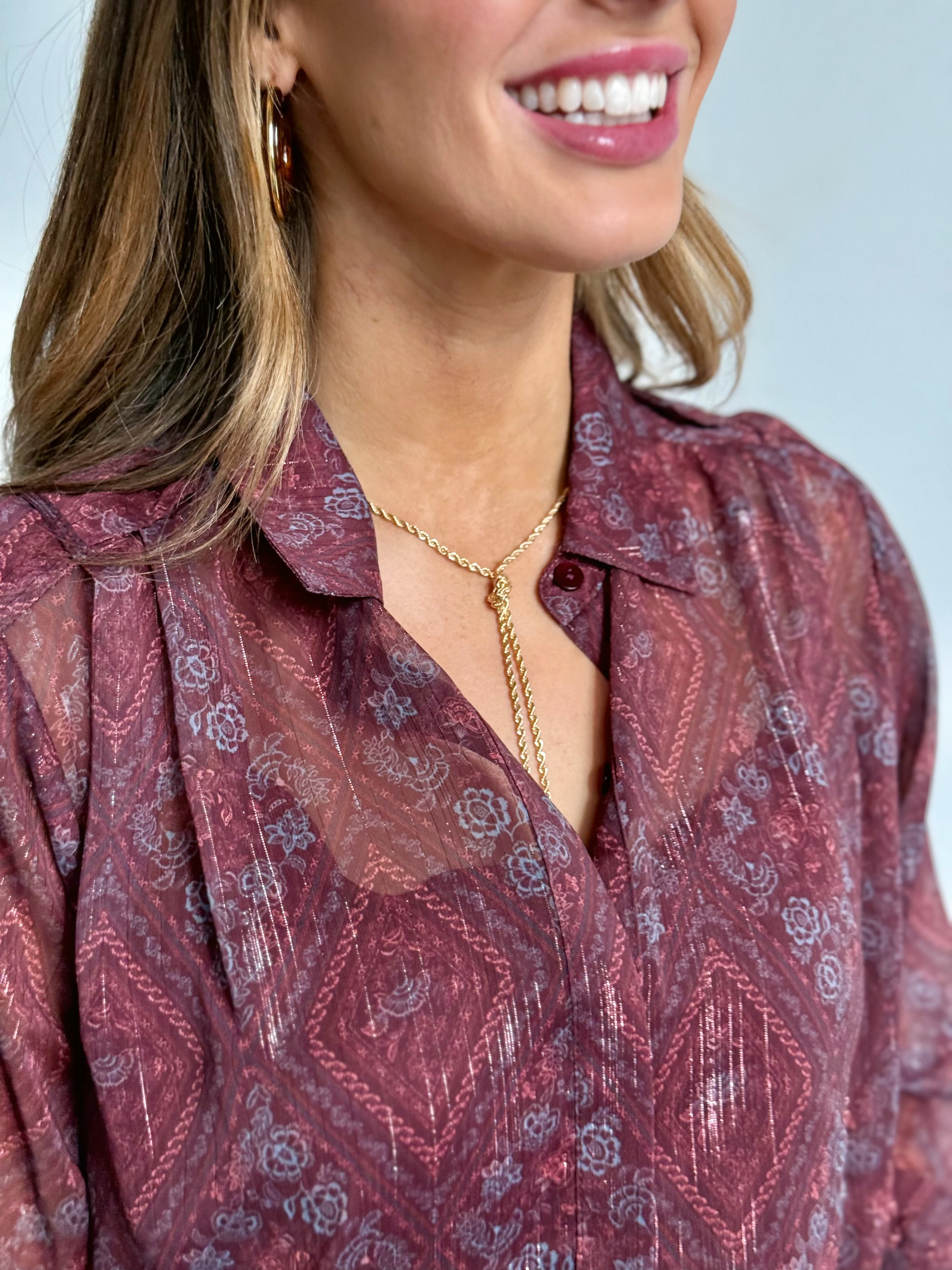 Knotted Lasso Necklace - GOLD - Storetradenest NECKLACE