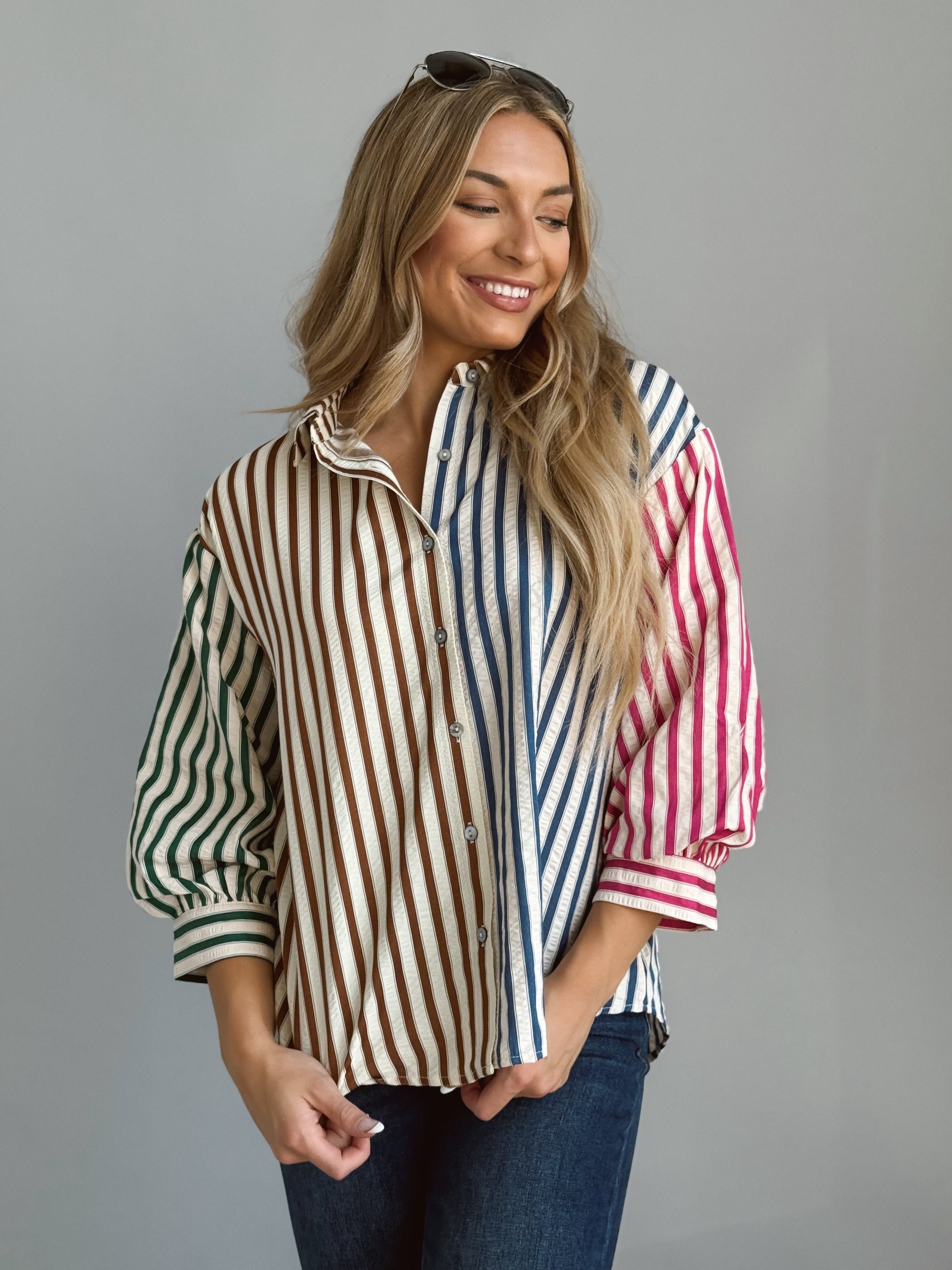 Kristy Blouse - BROWN - Storetradenest BLOUSE