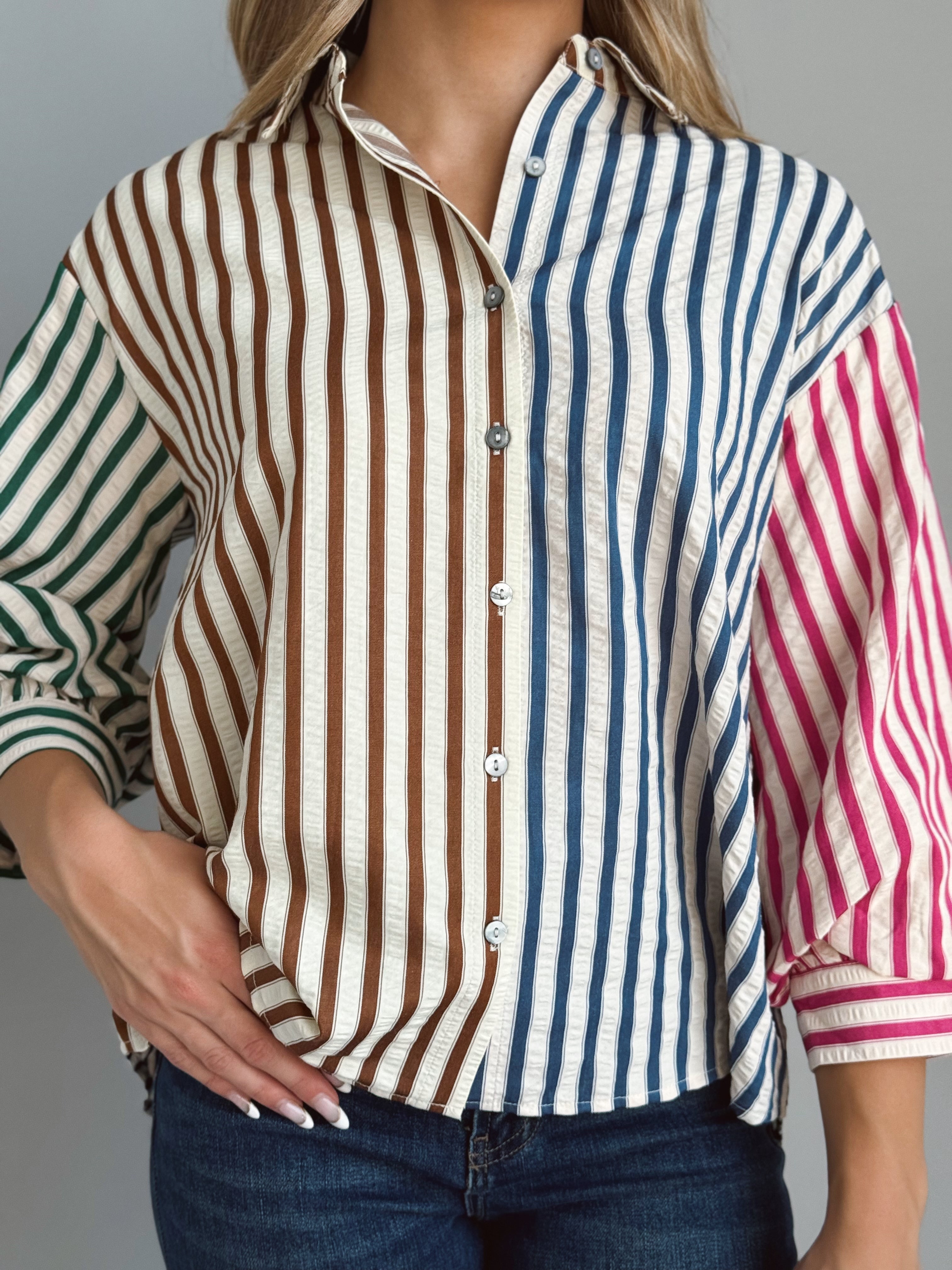 Kristy Blouse - BROWN - Storetradenest BLOUSE