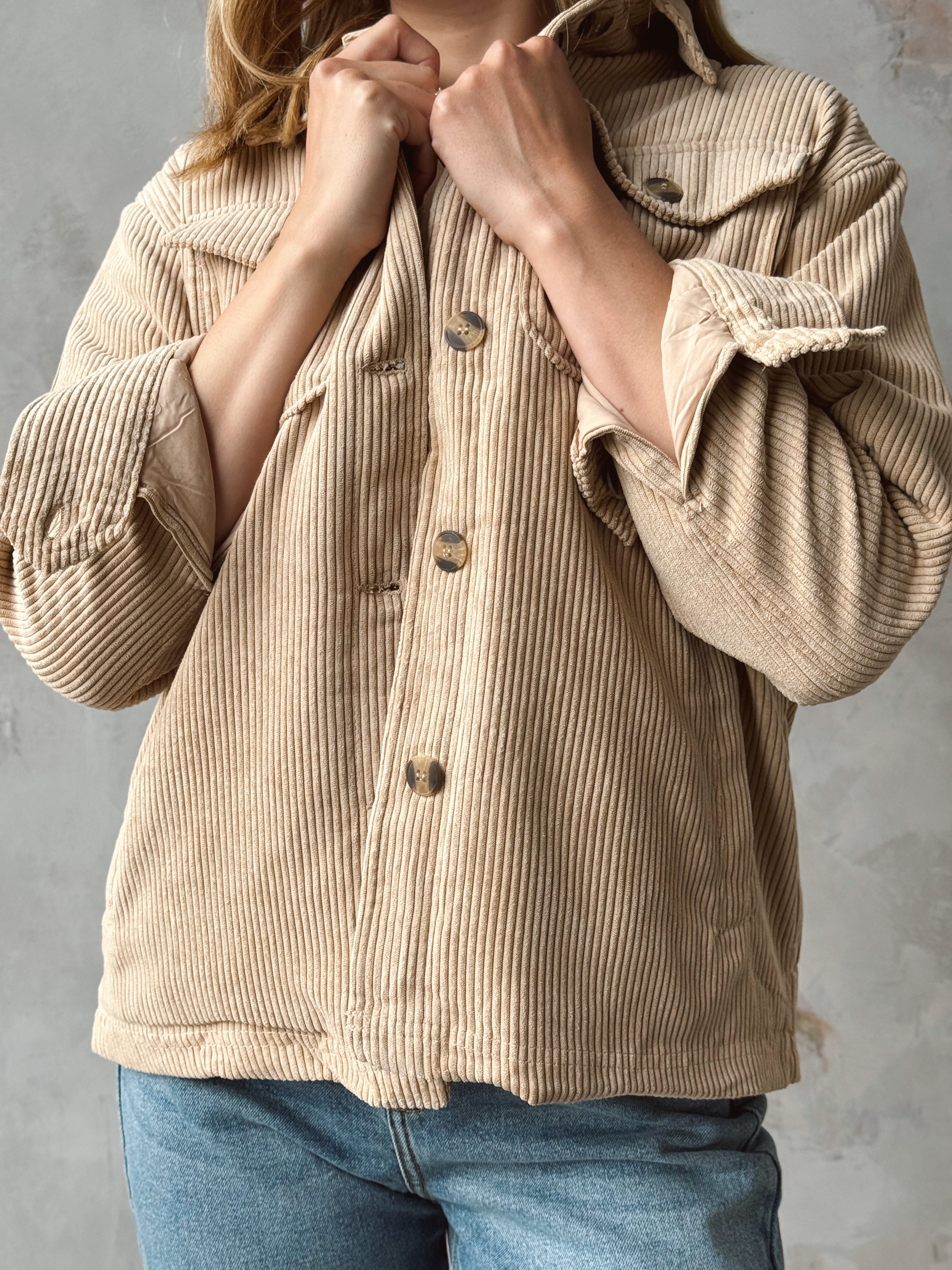 Lee Ann Shacket - BEIGE - Storetradenest JACKET