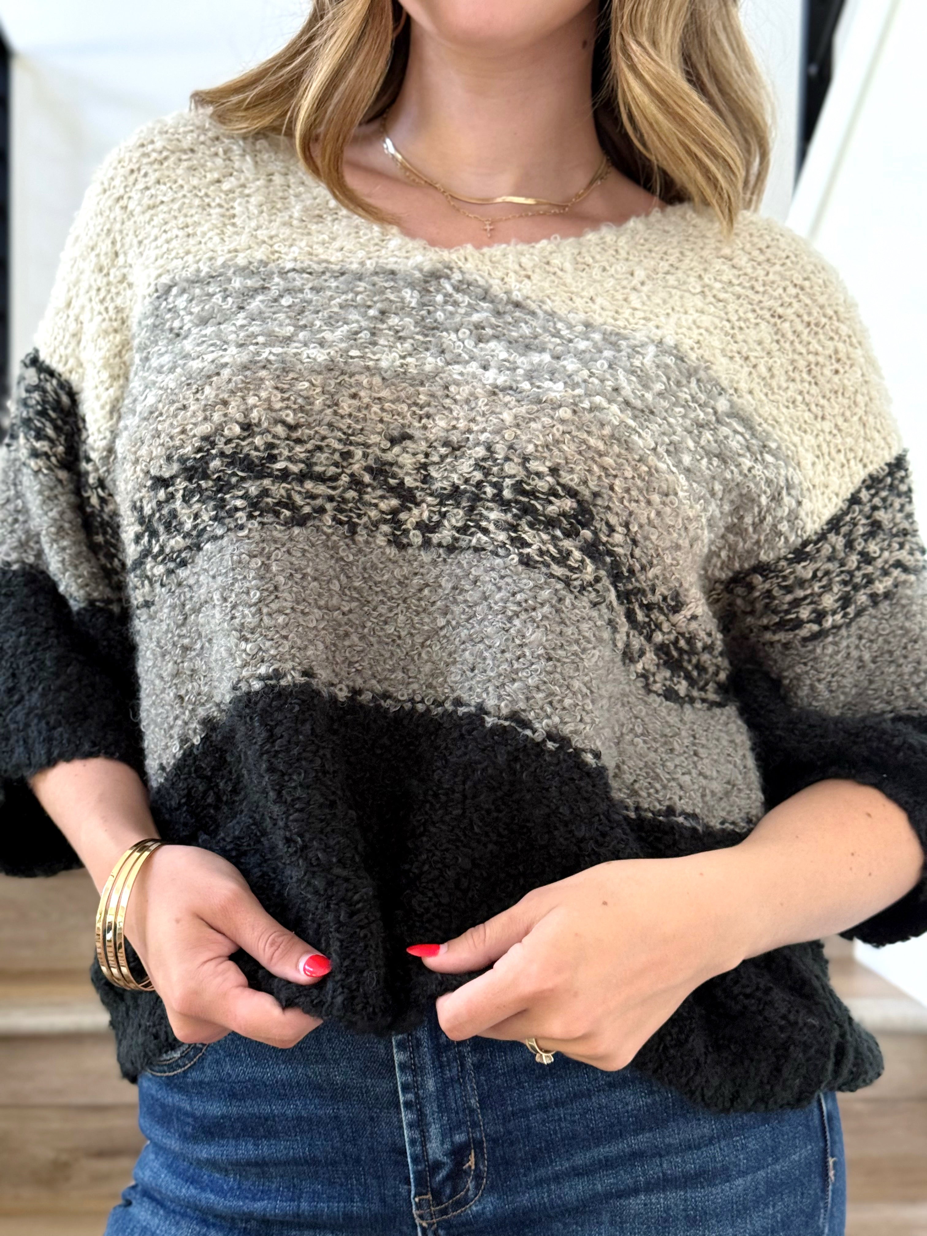 Linnea Sweater - GREY - Storetradenest SWEATER