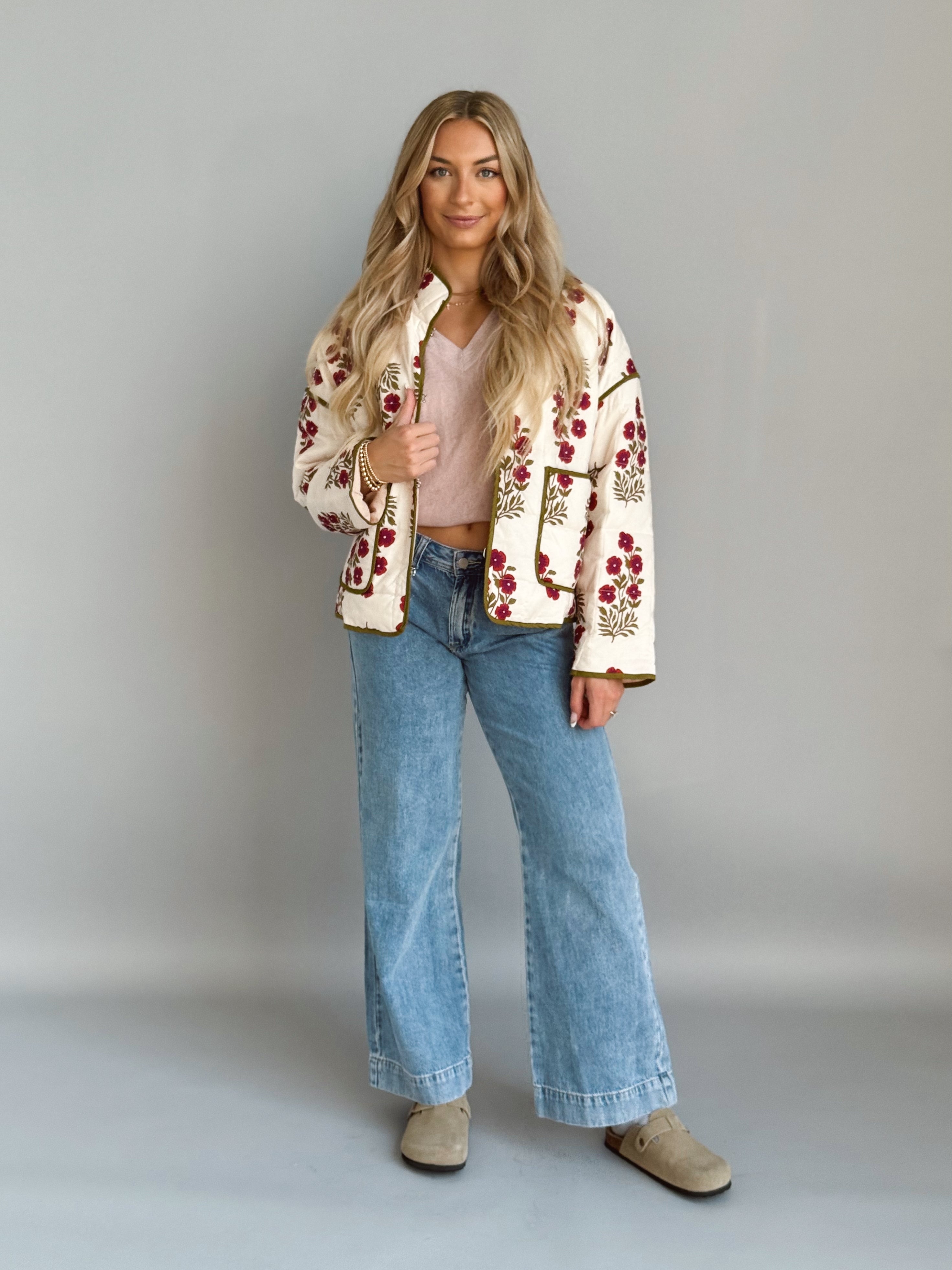 Louise Jacket - RED ECRU - Storetradenest JACKET