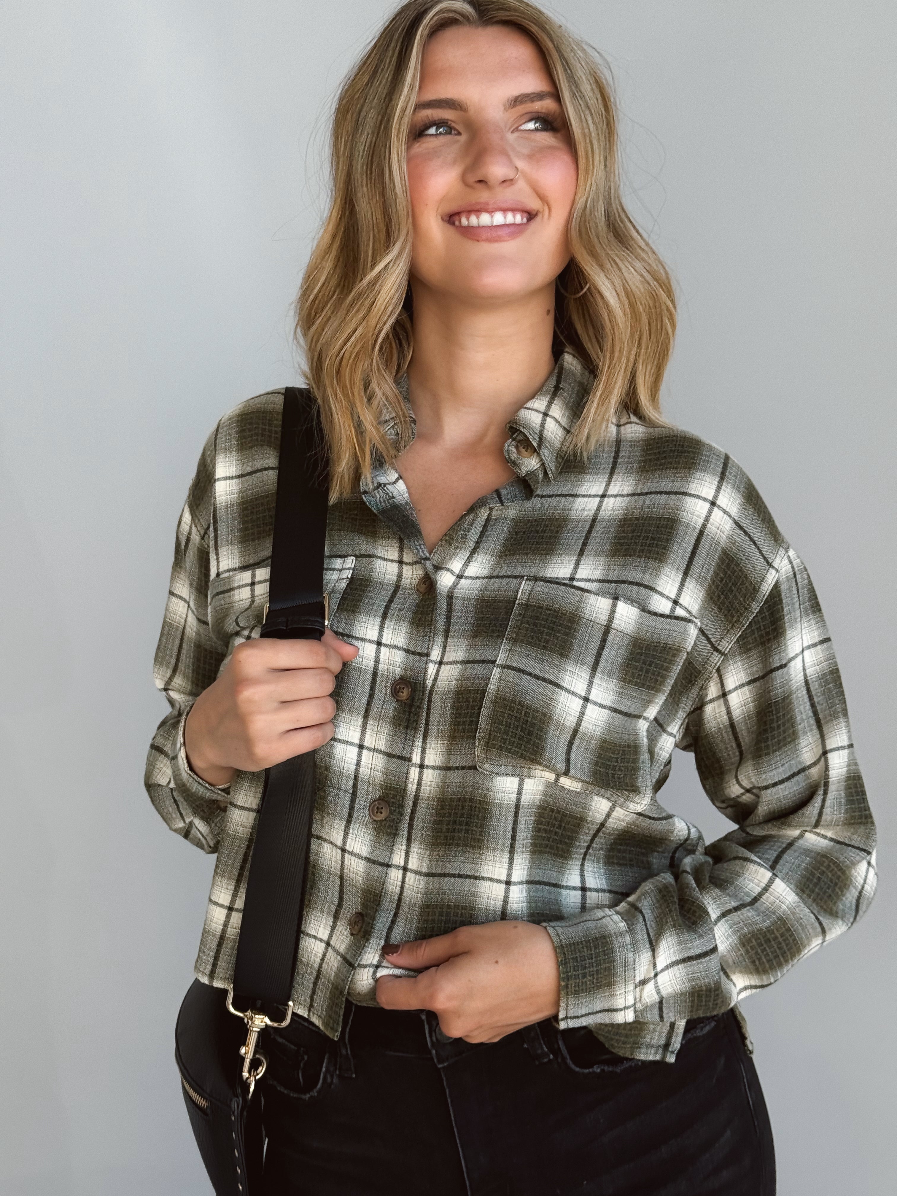 Main Street Top - OLIVE - Storetradenest L/S SHIRT