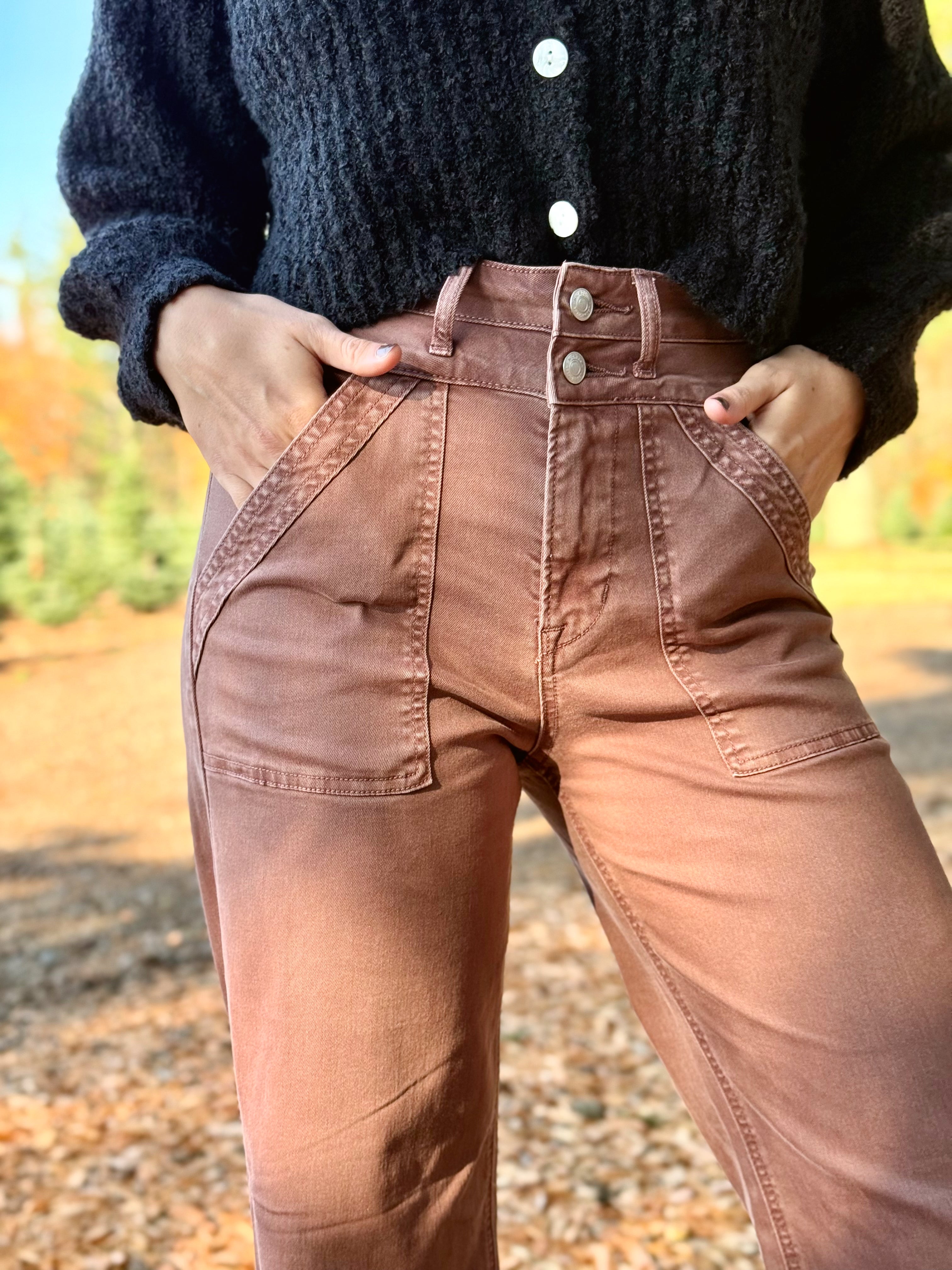 [MICA] Arden Jean - COCOA - Storetradenest WIDE LEG