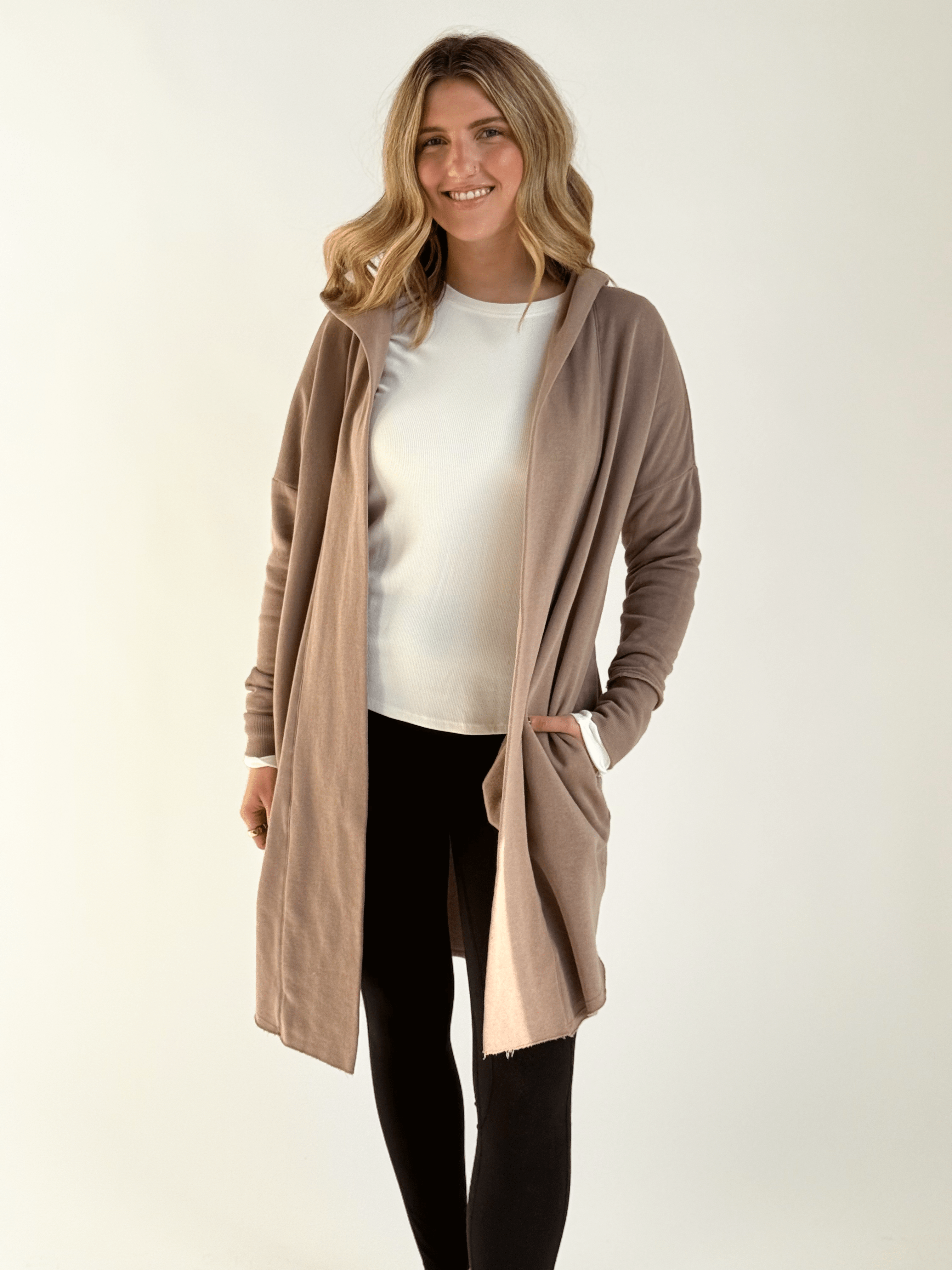 Moats Hooded Cardigan - SILKEN TAUPE - Storetradenest Cardigan