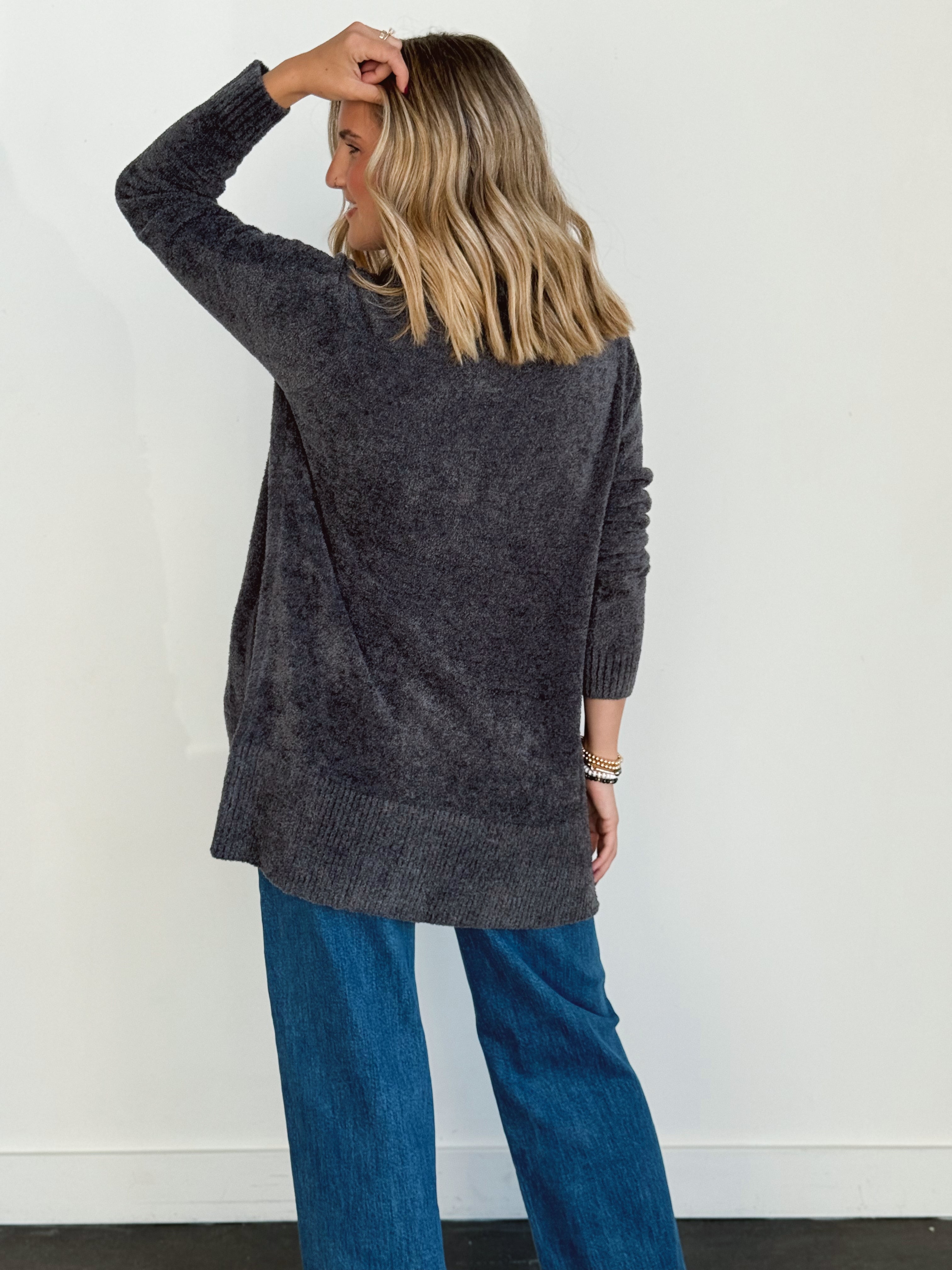 Opalite Cardigan - CHARCOAL - Storetradenest Cardigan