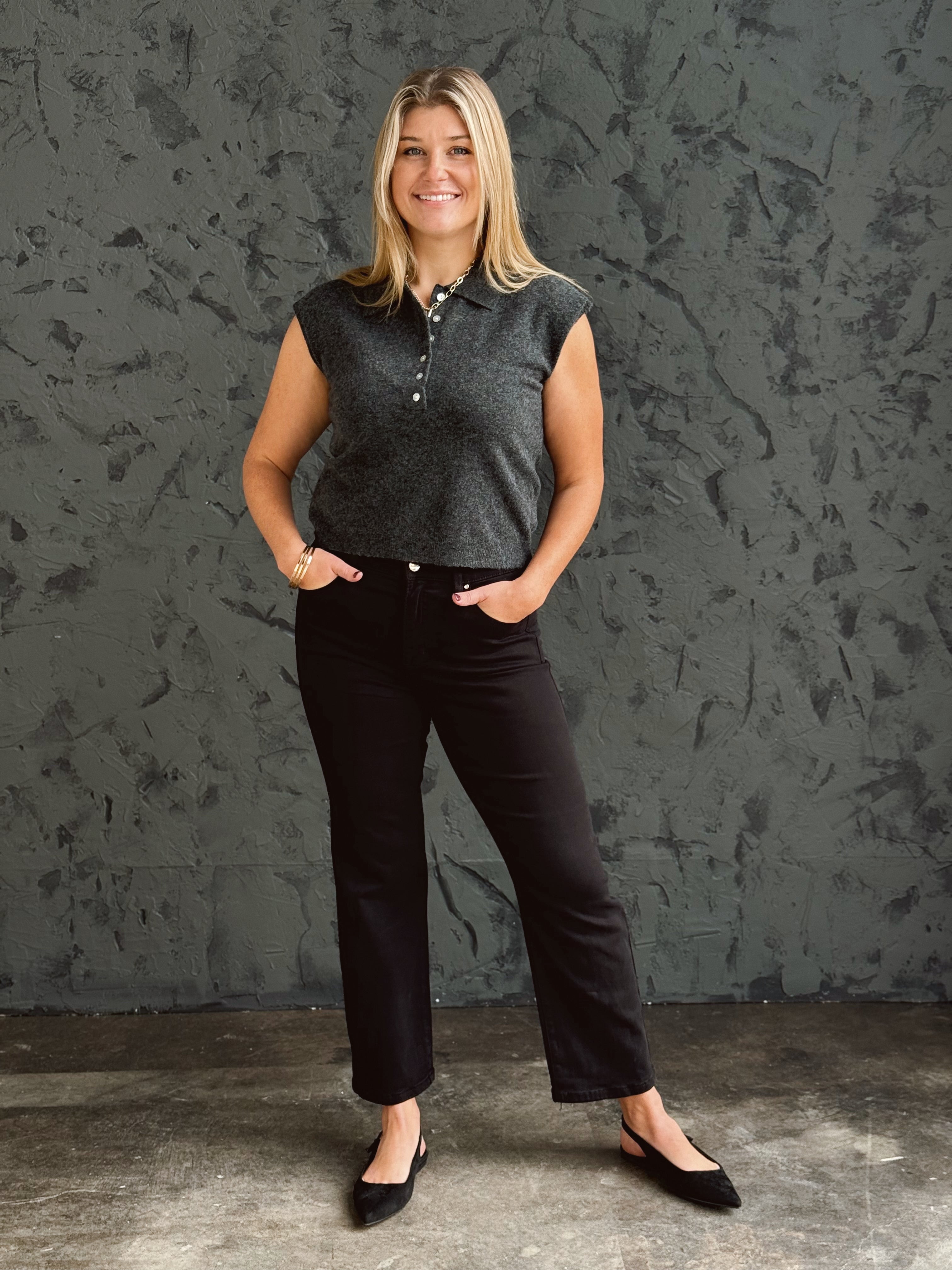 [RISEN] Vernon Jean - BLACK - Storetradenest Straight Leg