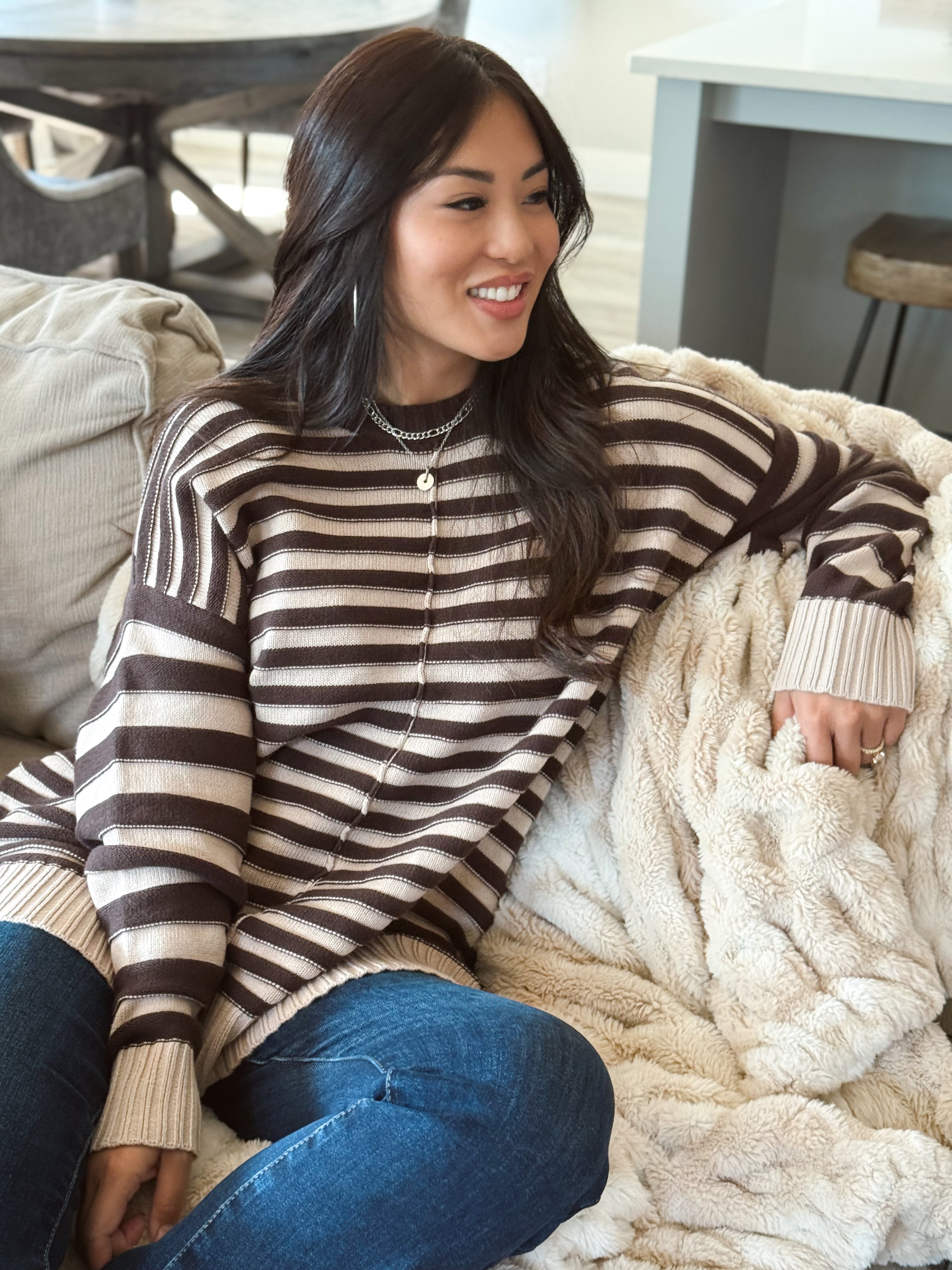 September Sweater - BROWN - Storetradenest SWEATER